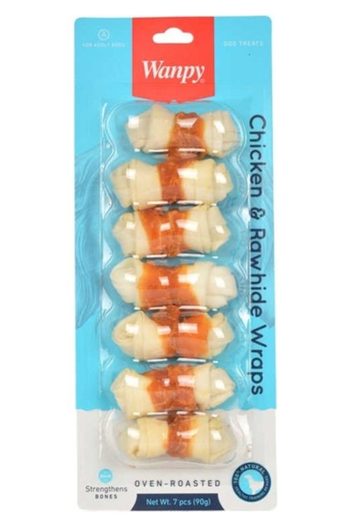 Orqinel Wanpy Tavuk Sargılı 7'li Düğüm Çiğneme Kemiği 90 gr Idili
