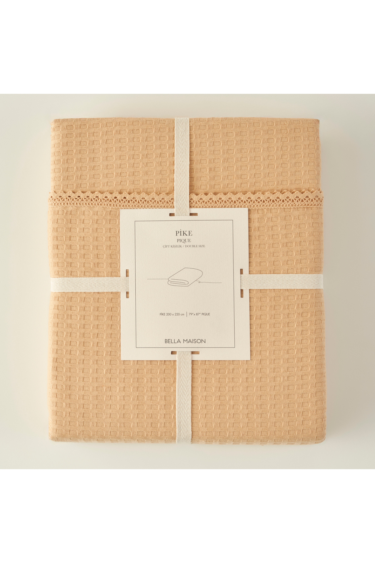 Bella Maison-Stormi Cotton Double Waffle Pike Beige (200X220 cm) 6