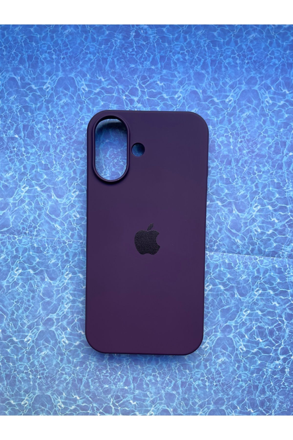 BCNCASE IPHONE 16 LOGOLU İLE UYUMLU LANSMAN SİLİKON İÇİ KADİFE KAPAK KILIF