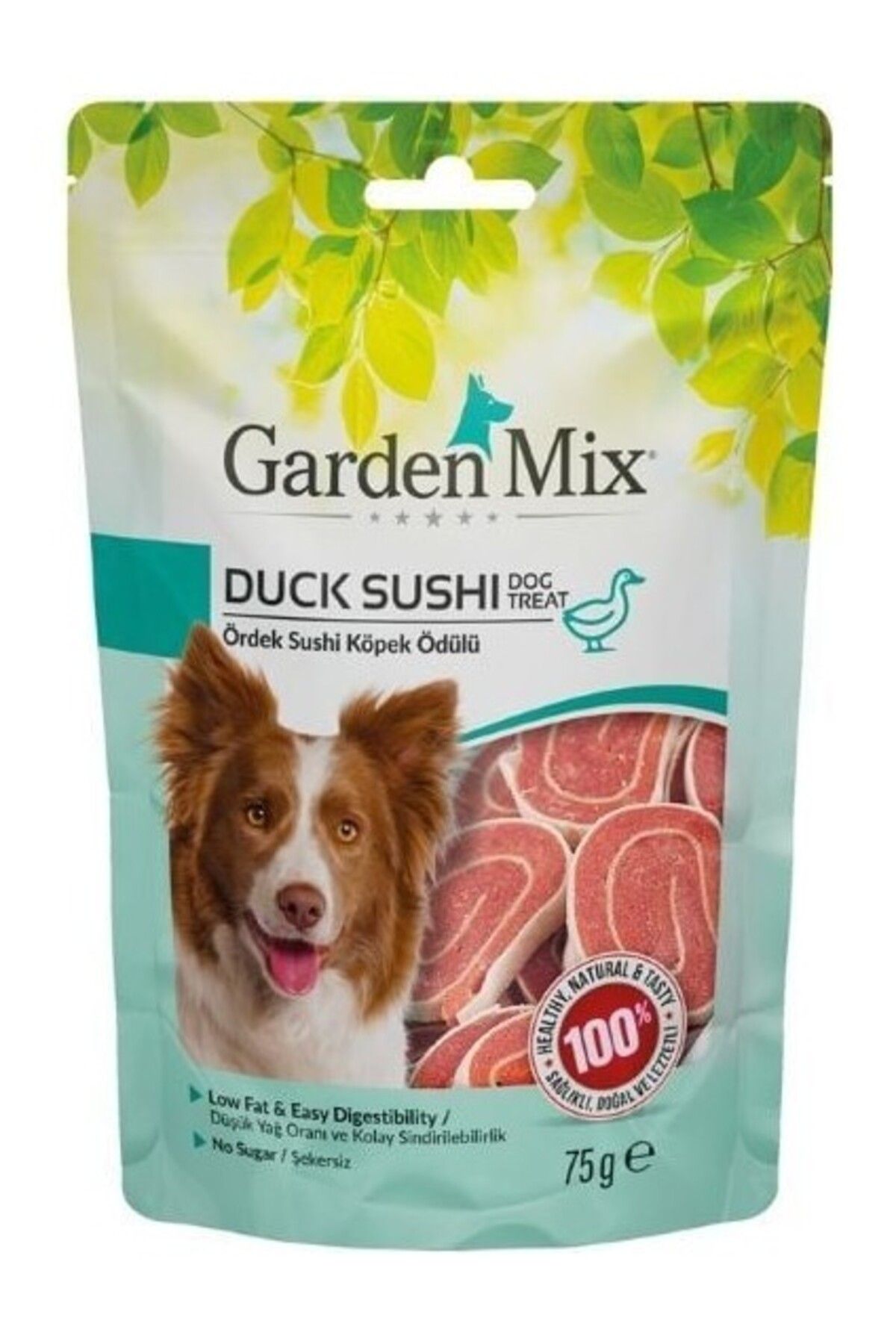 Orqinel Garden Mix Ördekli Sushi Düşük Yağlı Şekersiz Köpek Ödül Maması 75 gr