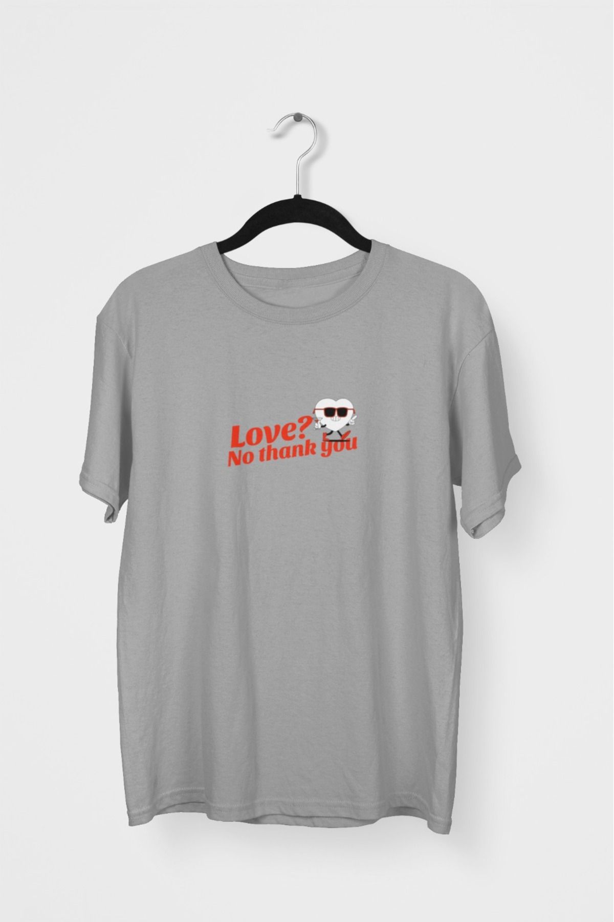 Butik ERKEK/KADIN -LOVE? - TRANSFER BASKILI YUVARLAK YAKA KISA KOL TİŞÖRT