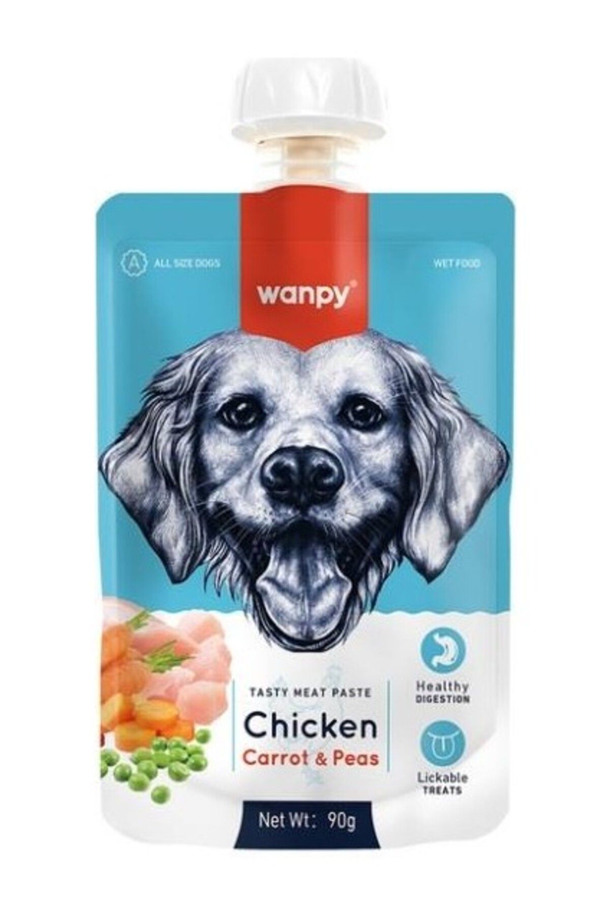 Orqinel Wanpy Taze Tavuklu ve Havuçlu Köpek Et Ezmesi 90 gr