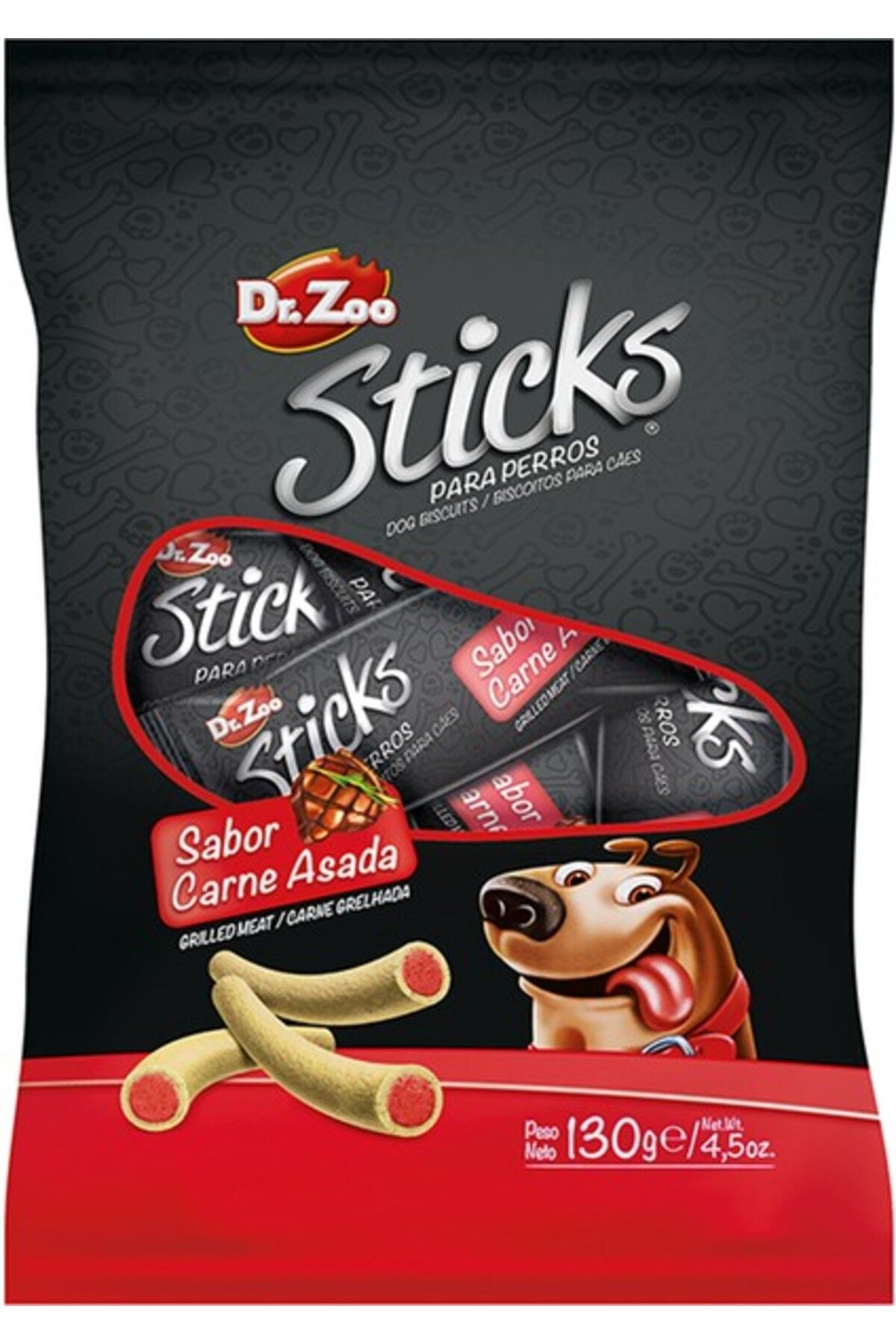 Orqinel Dr. Zoo Dr.zoo Mini Sticks Izgara Etli Köpek Ödülü 130GR