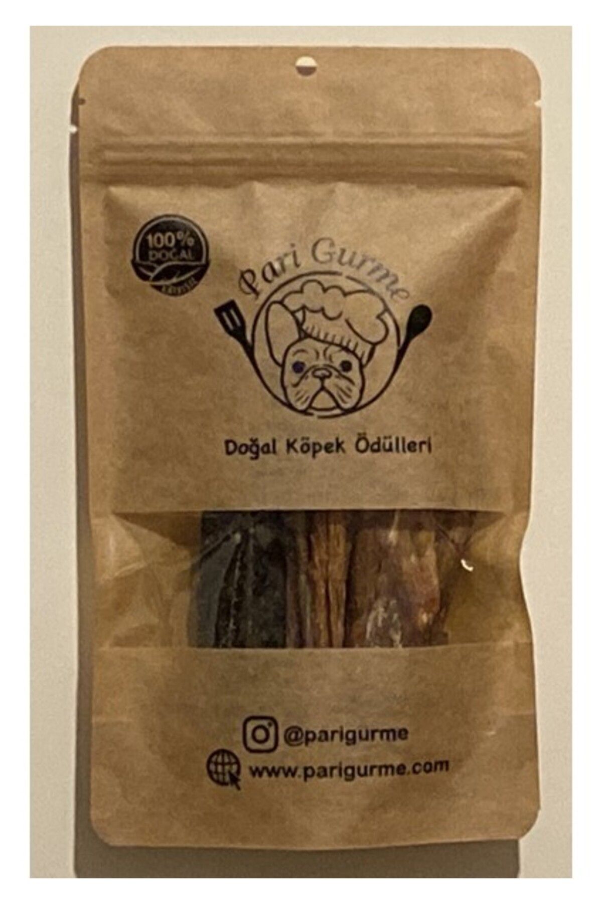 Orqinel Pari Gurme Inek Memesi Çubuk Köpek Ödülü %100 Doğal Naturel 50GR