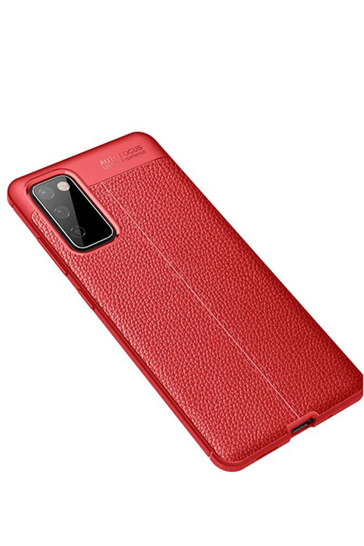 NewFace Samsung Galaxy S20 FE Kılıf Auto Focus Kapak - Kırmızı MRAYD