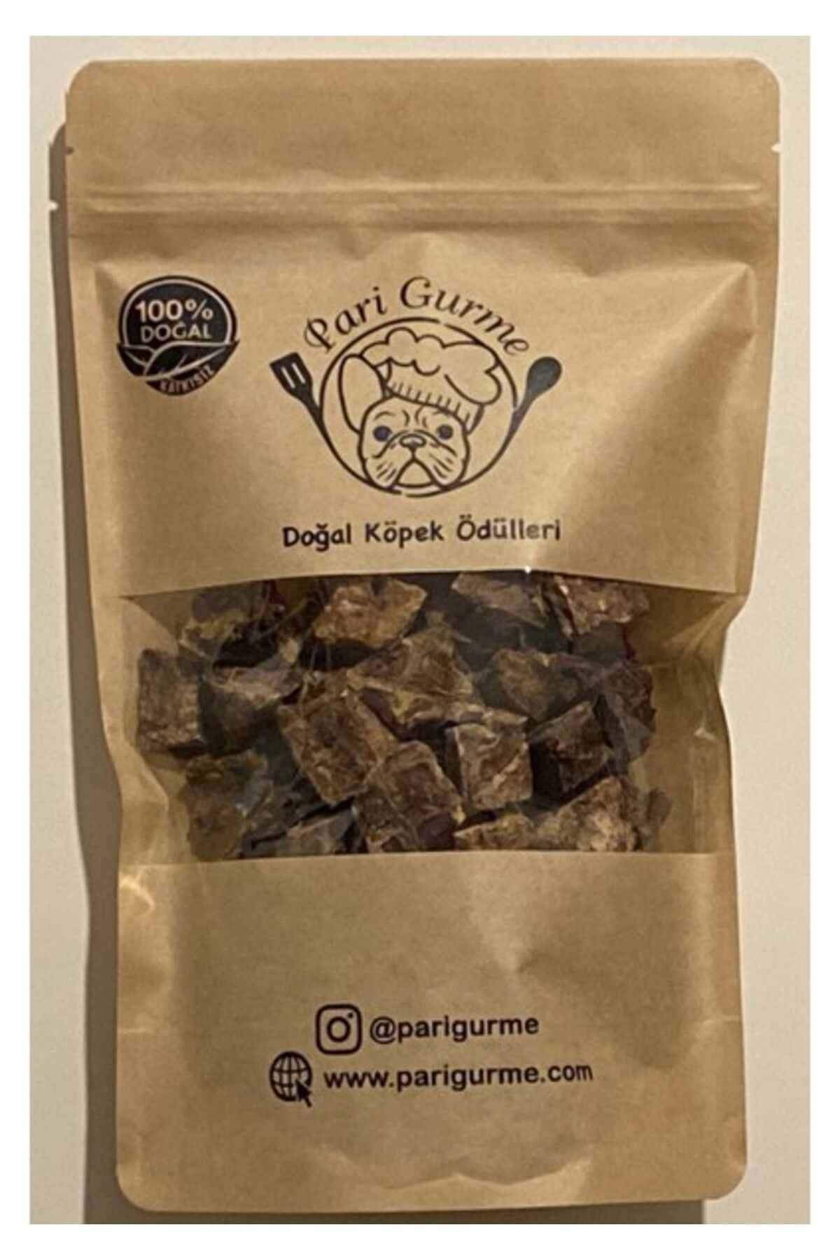 Orqinel Pari Gurme Dana Küp Ciğer 1x1 Köpek Ödülü %100 Doğal Naturel 100GR