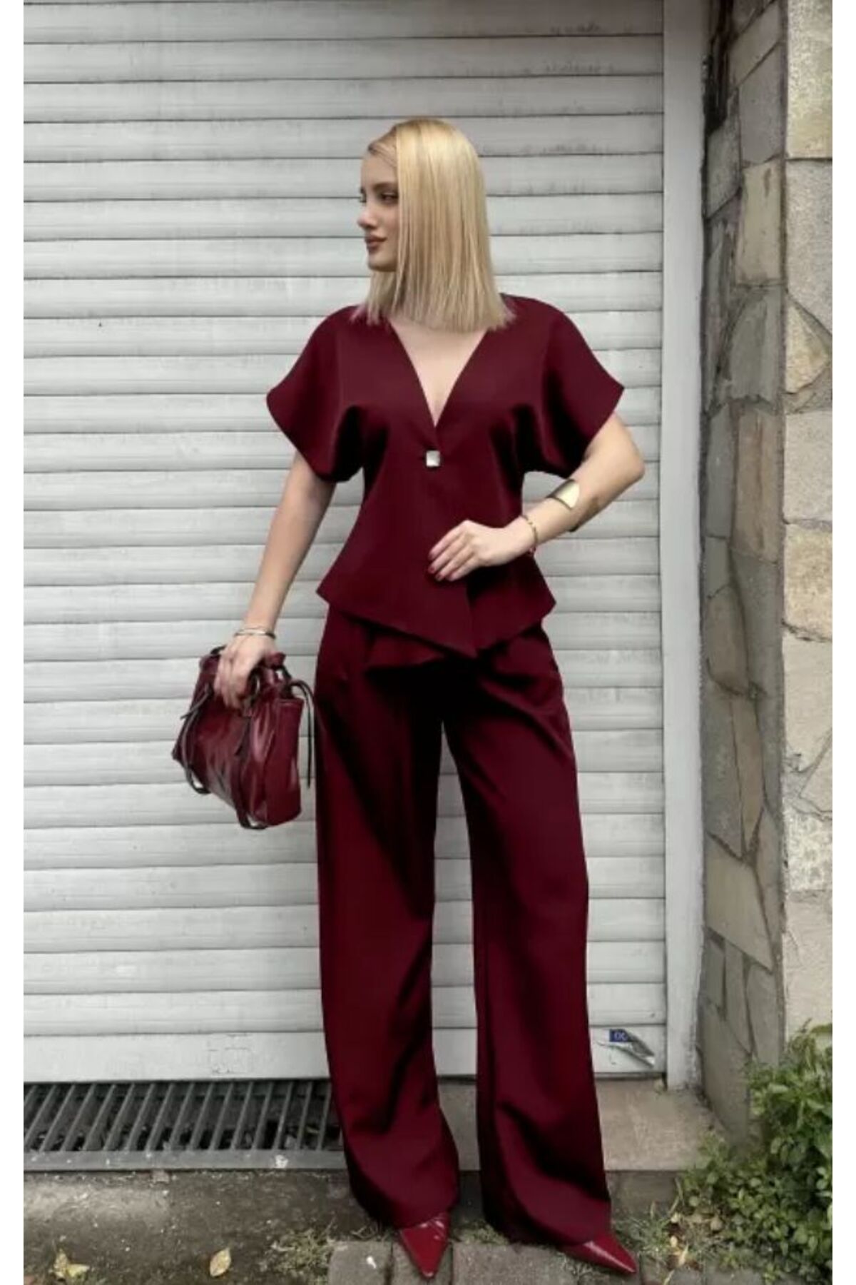MODA Kadın Yelekli Pantolonlu Takım