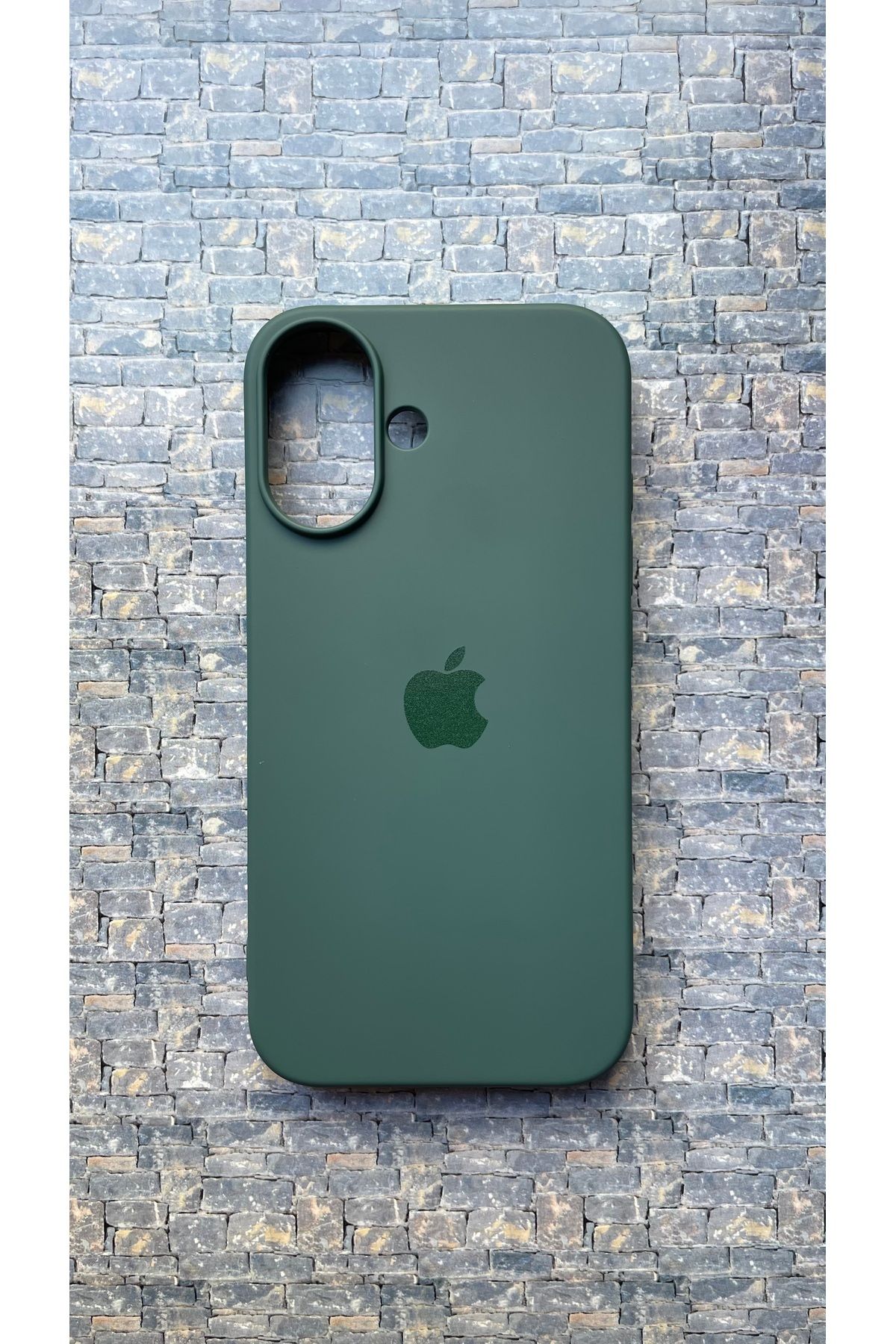 BCNCASE İphone16 Logolu Telefon Kılıfı Yumuşak Silikon Kauçuk İçi Kadife Ince Kılıf ÇizilmezDayanıklı