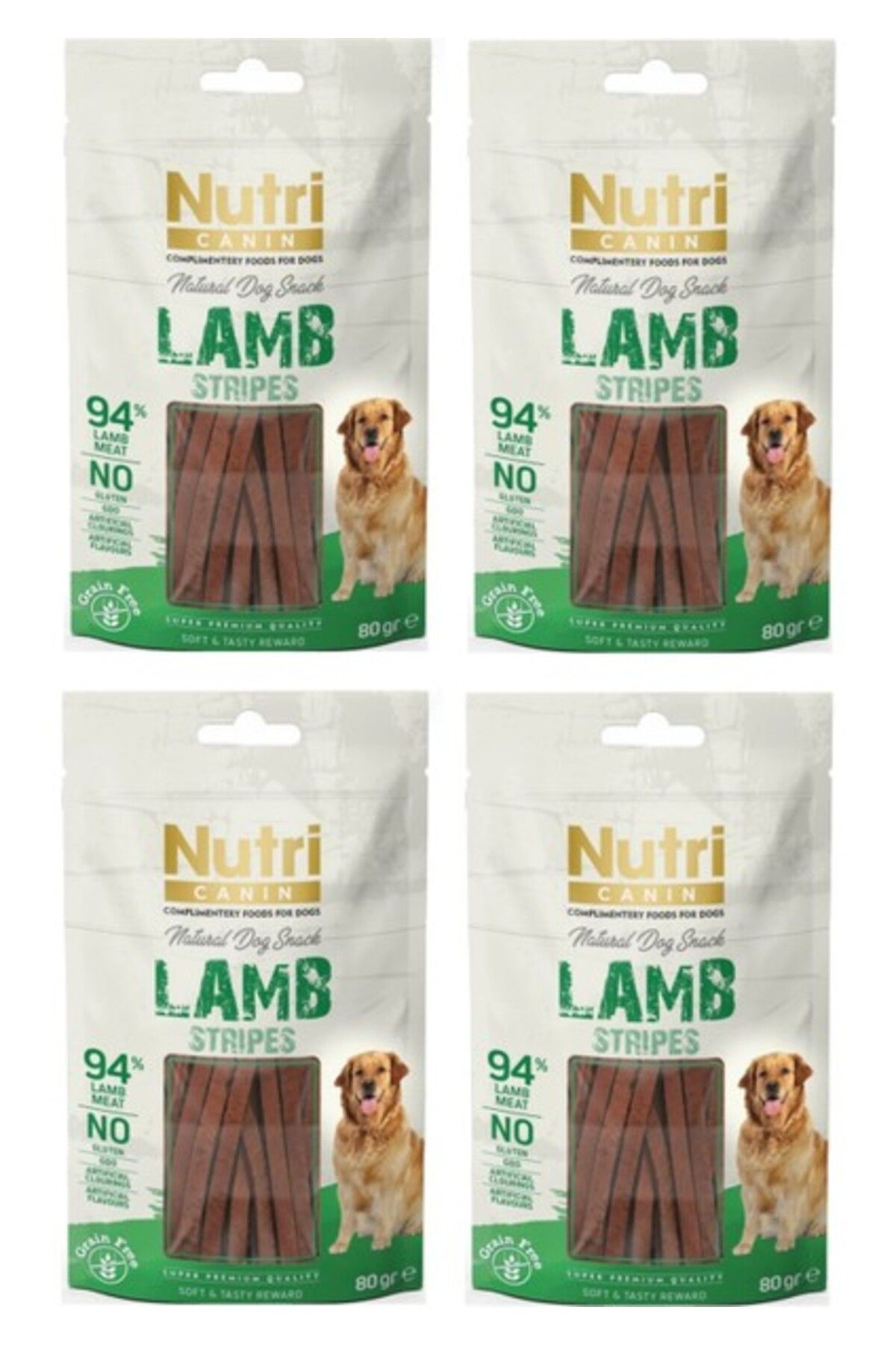 Orqinel Nutri Canin Kuzu Etli Fileto Tahılsız Köpek Ödülü 80 Gr. x 4 Adet