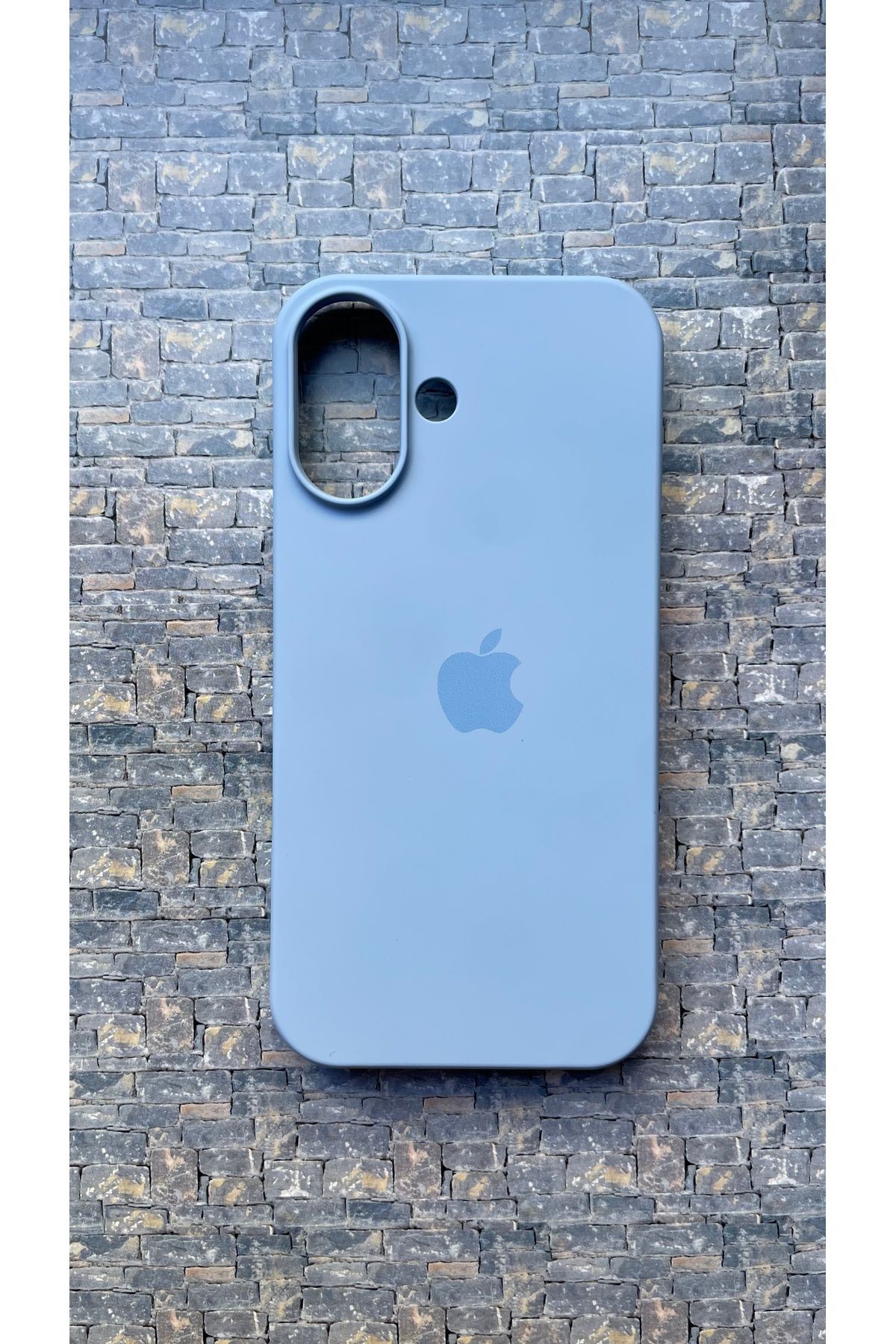 BCNCASE İphone16 Logolu Telefon Kılıfı Yumuşak Silikon Kauçuk İçi Kadife Ince Kılıf ÇizilmezDayanıklı