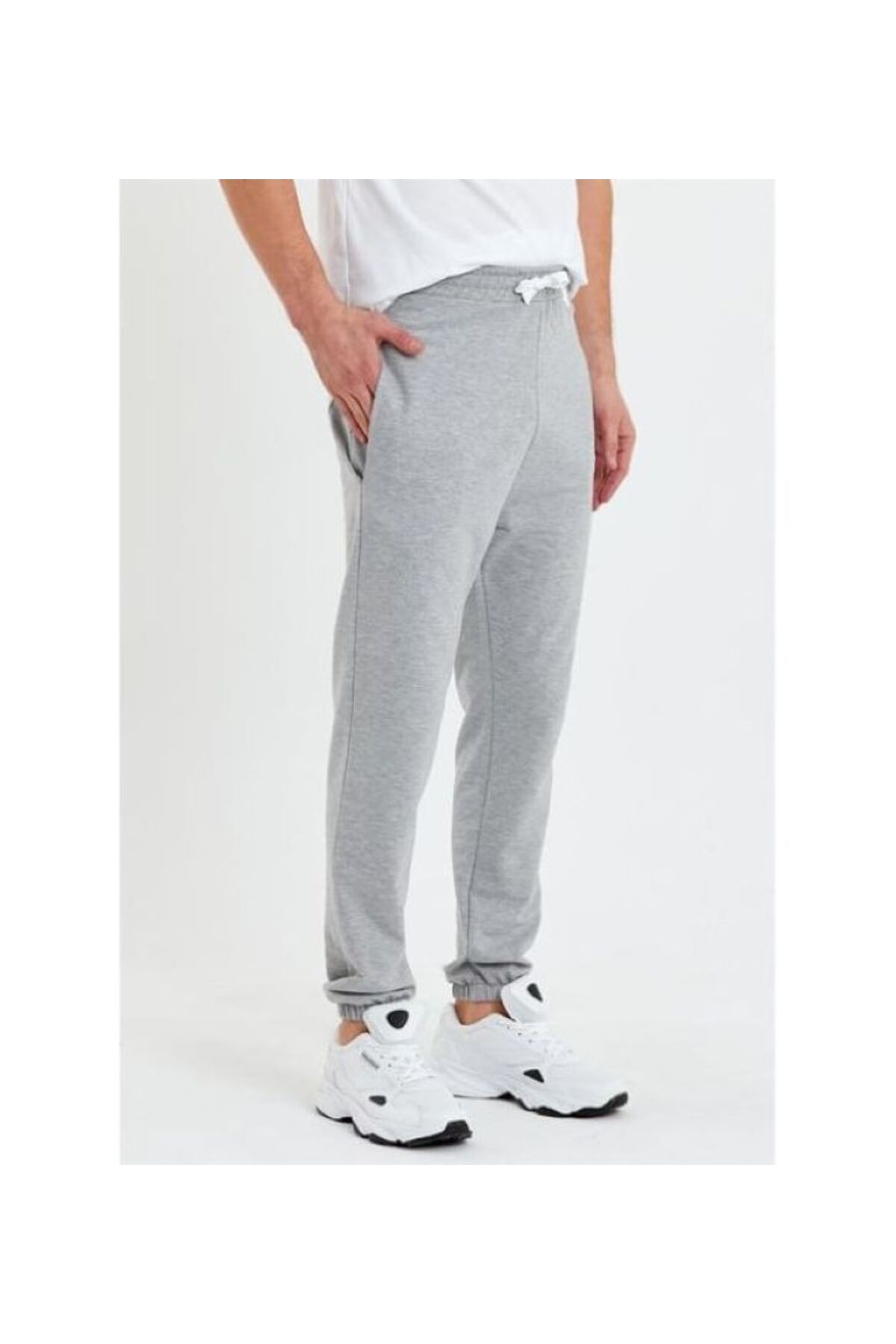 LC Waikiki %100 Pamuk Beli Lastikli Bağlamalı Düz Erkek Jogger Eşofman Altı