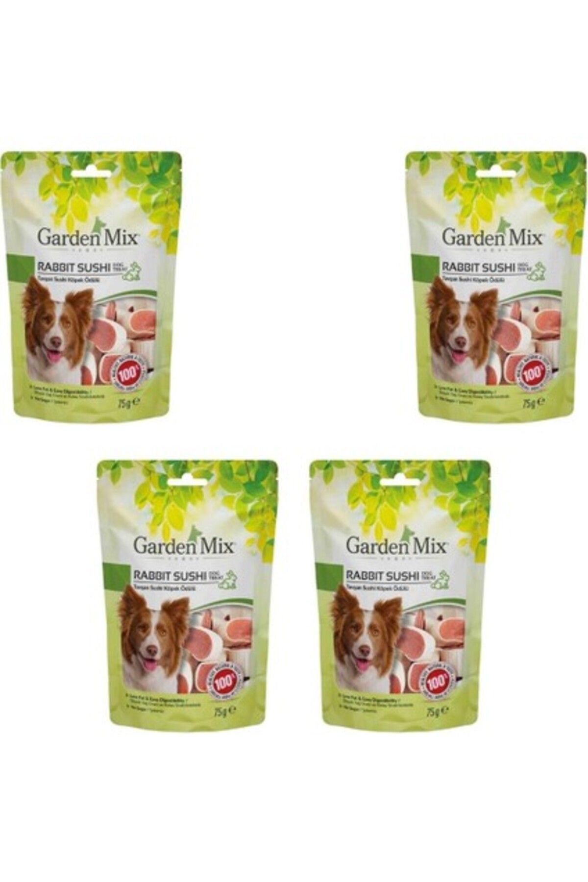 Orqinel Garden Mix Tavşan Sushi Köpek Ödül Maması 75 gr x 4 Adet