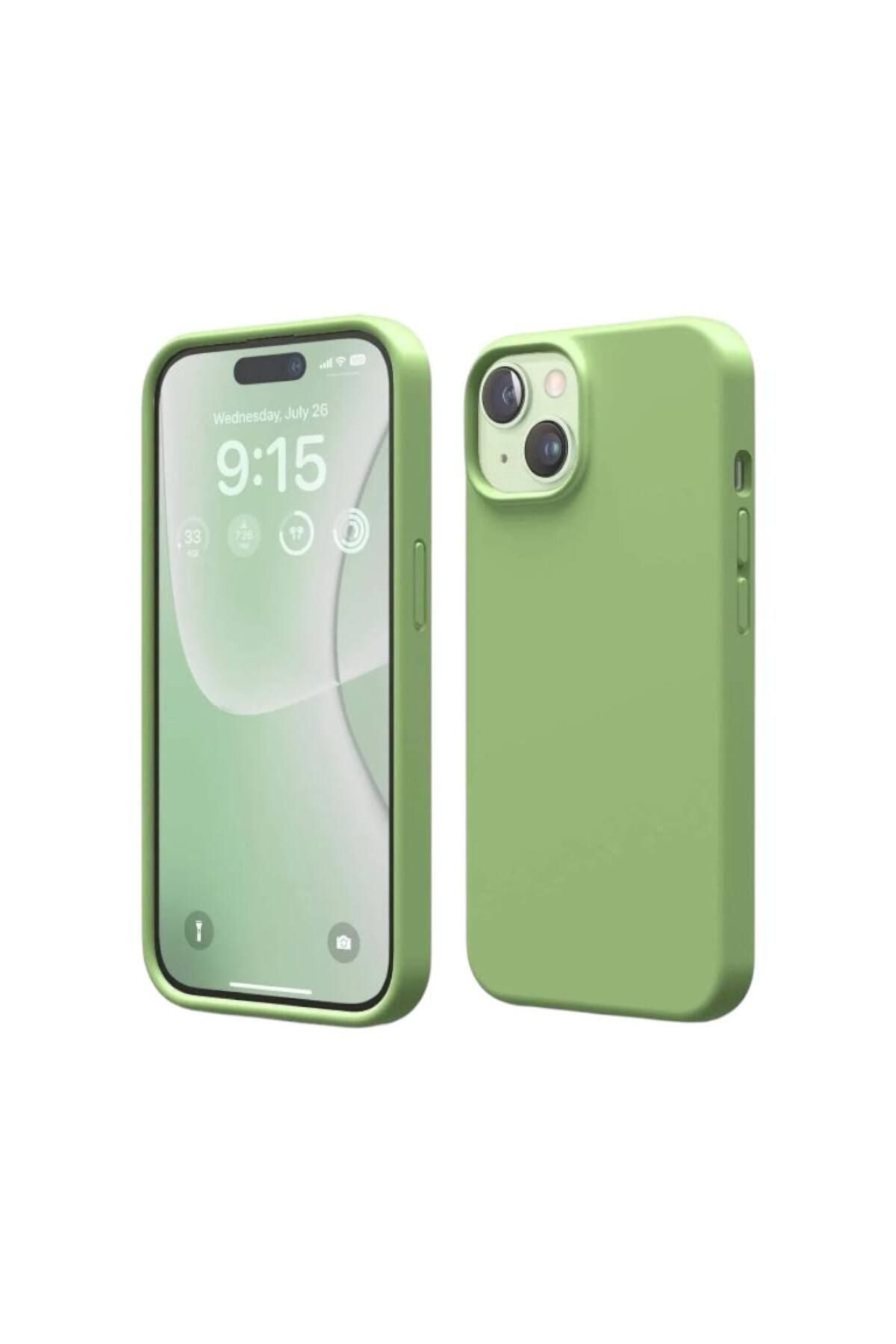 Bruntoo BR Apple İphone 15 Uyumlu Kılıf Yumuşak Silikon İçi Kadife Lansman Kapak .