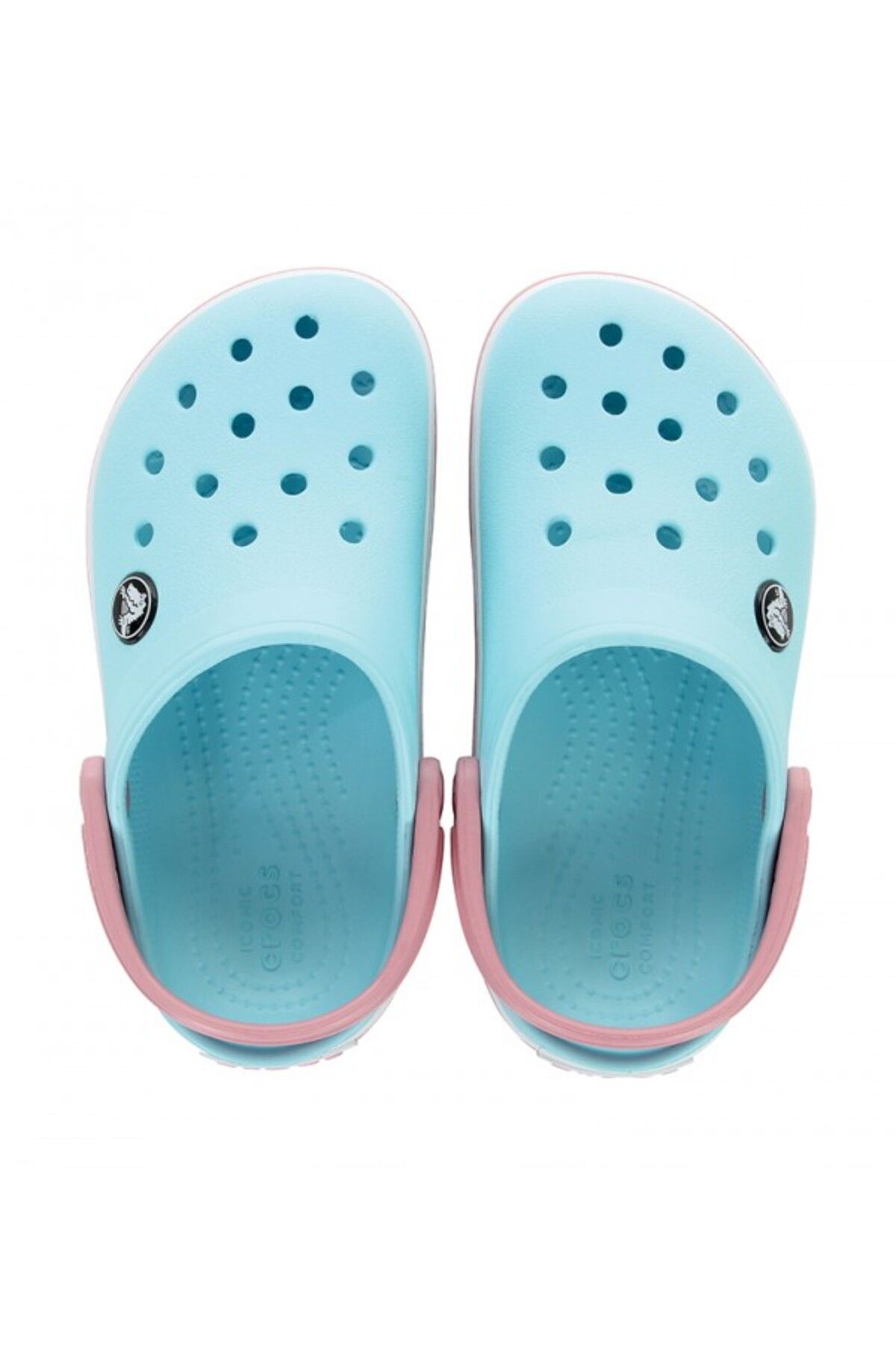 Crocs-Ice Blue/White Crocs Toddlers' Crocband Clog 4