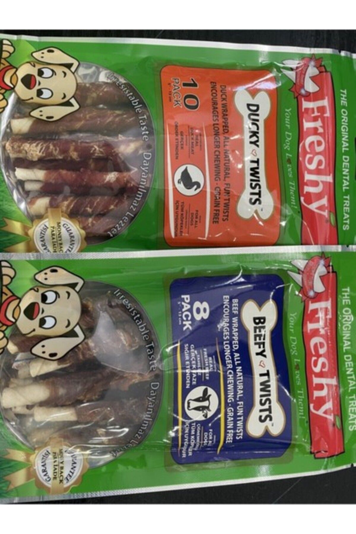 Orqinel Freshy Öredk Sargrılı + Beef Sargrılı Köpek Ödülü.