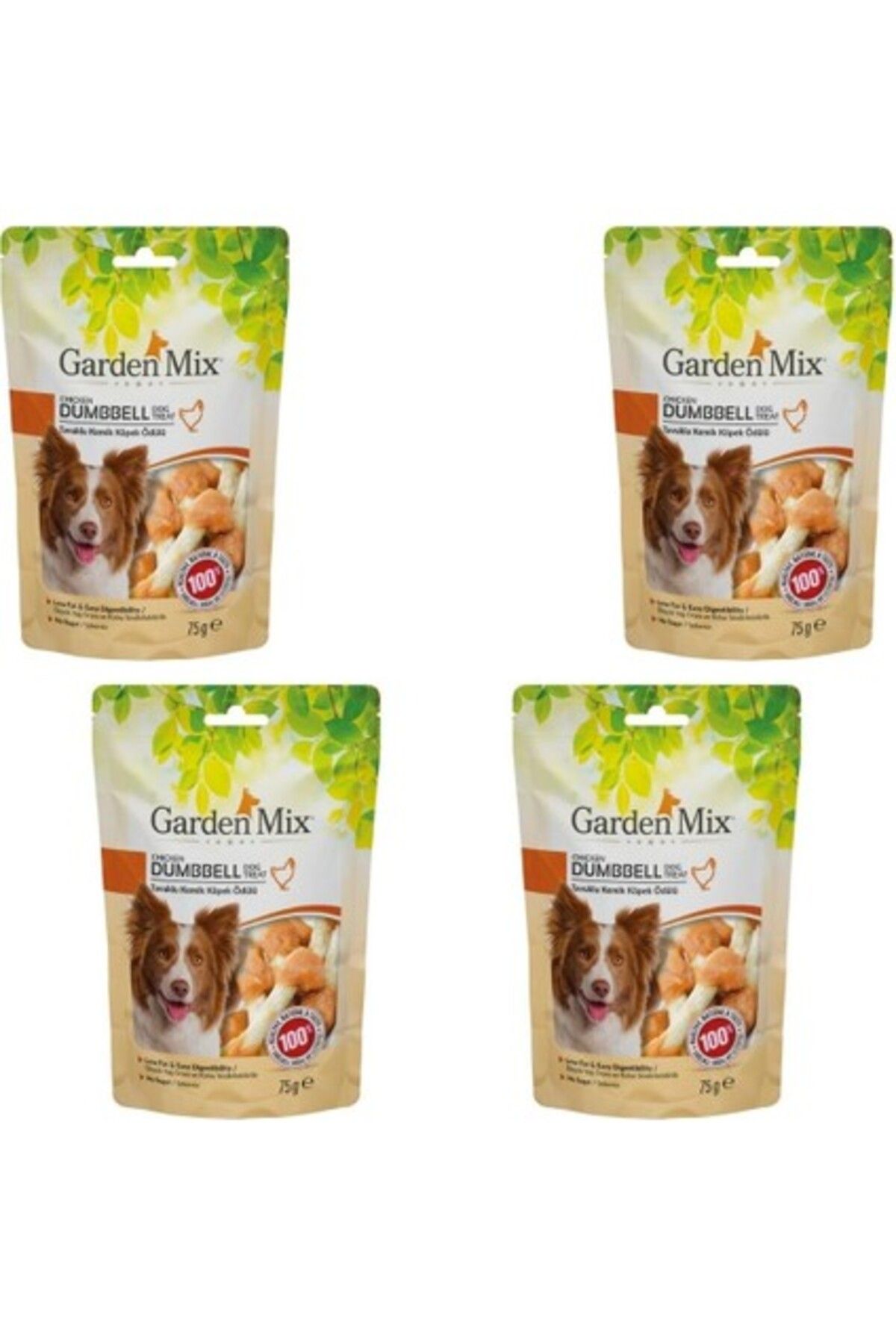Orqinel Garden Mix Tavuklu Kemik Köpek Ödül Maması 75 gr x 4 Adet