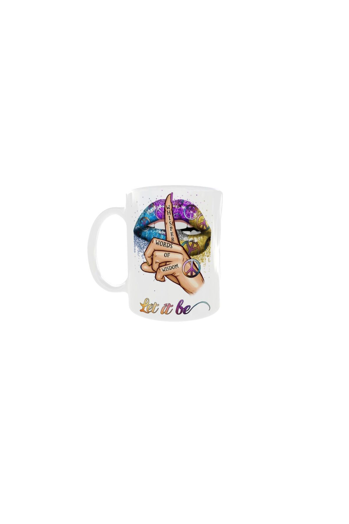 OEM Cană Albă Personalizată Let It Be, Inovatix . 330 Ml - One Size