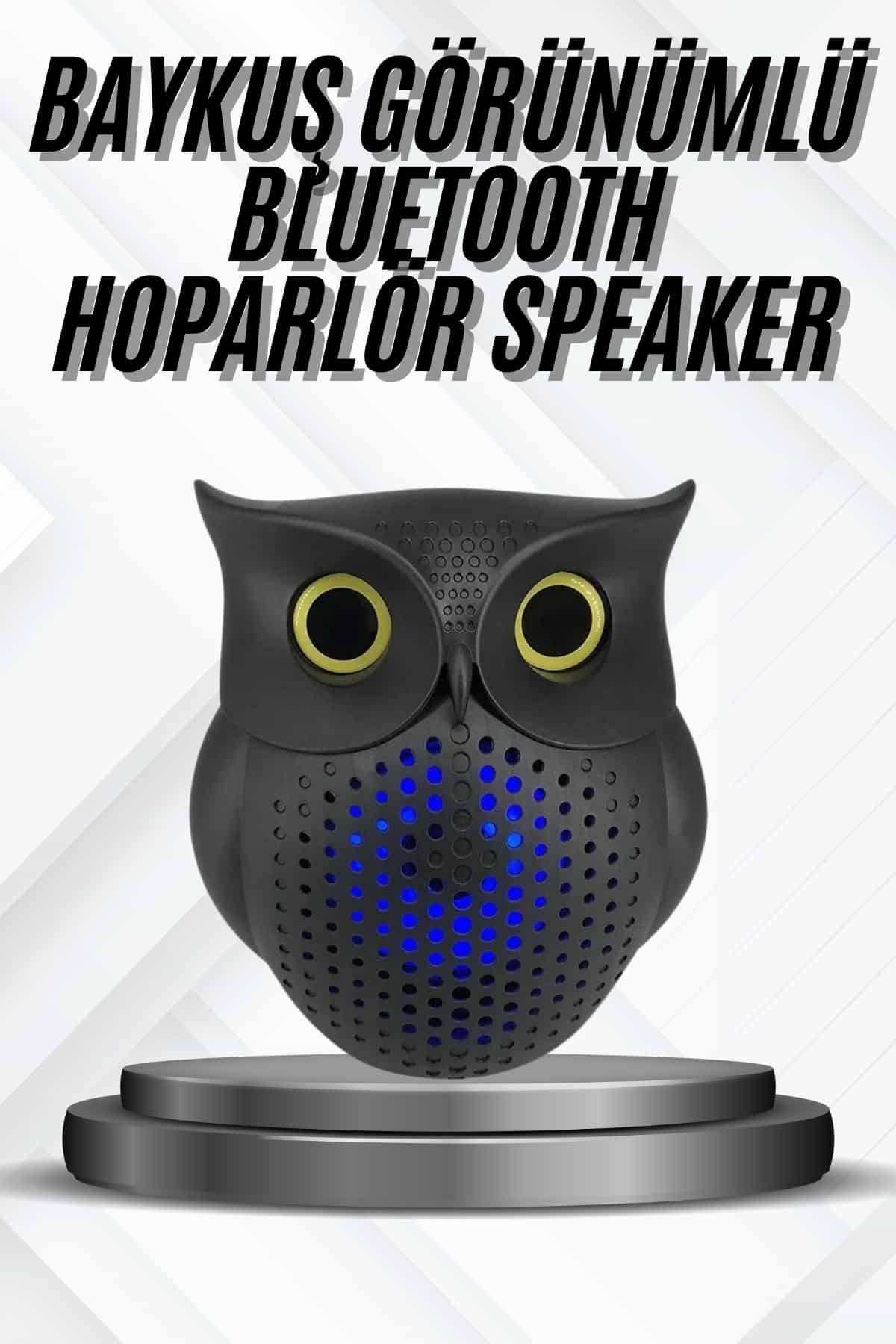 ASTRALTECH Bluetooth Hoparlör TWS Kablosuz RGB Işıklı Dekoratif Taşınabilir Baykuş