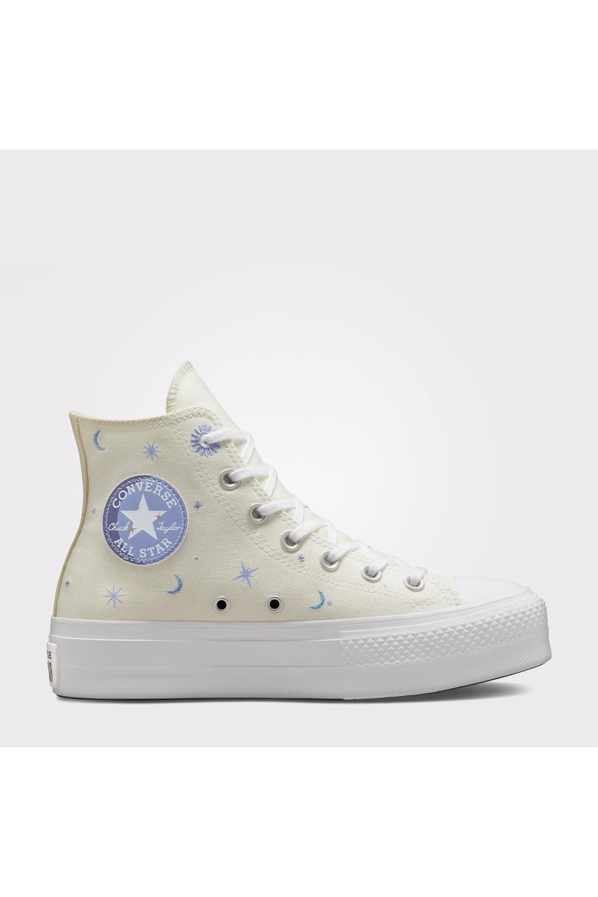 converse A02895C Chuck Taylor All Star Lift Kadın Beyaz Boğazlı Sneaker Günlük Spor Ayakkabı