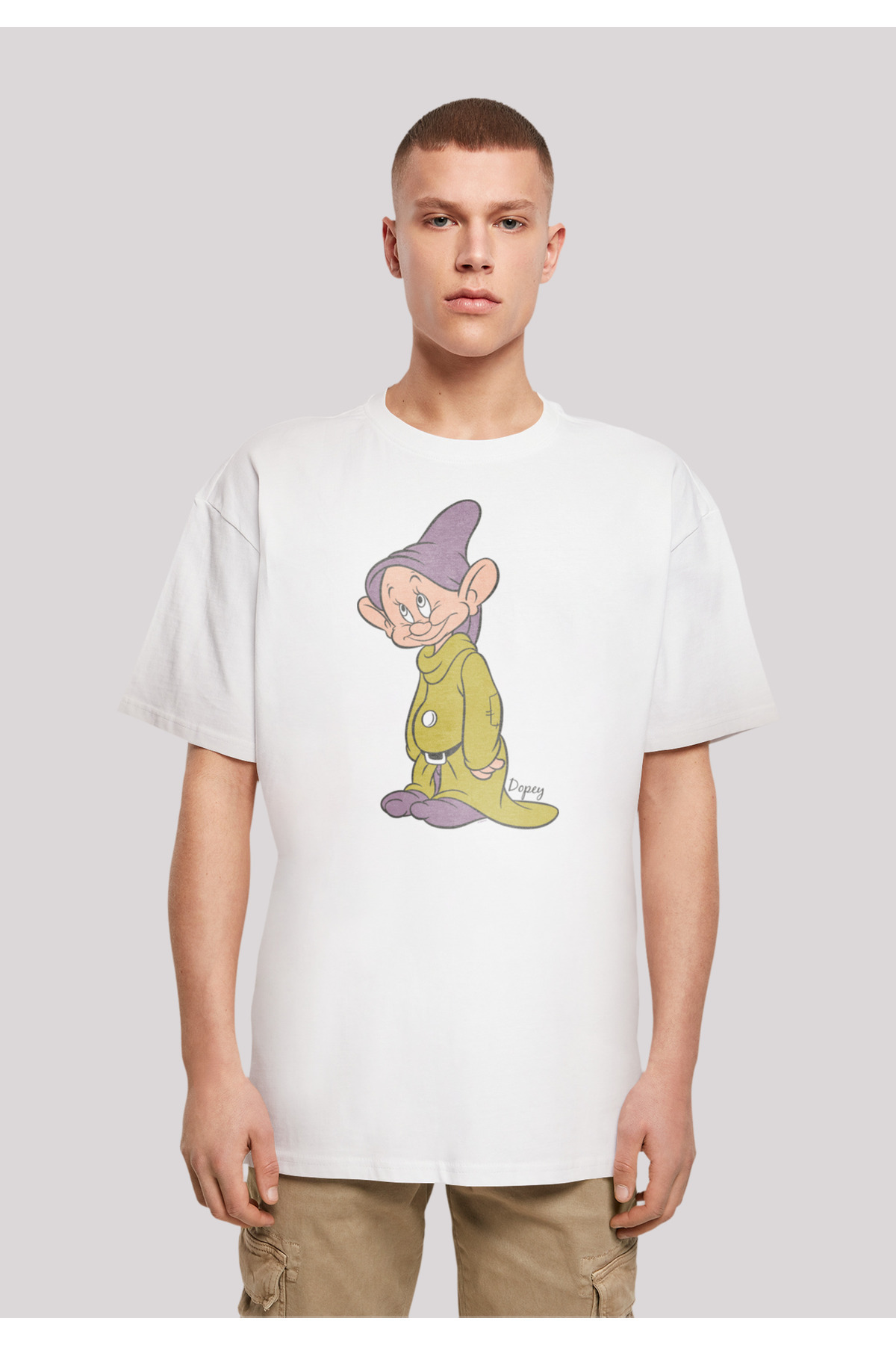 F4NT4STIC-Herren Disney Classic Dopey with Heavy Oversize Tee 3