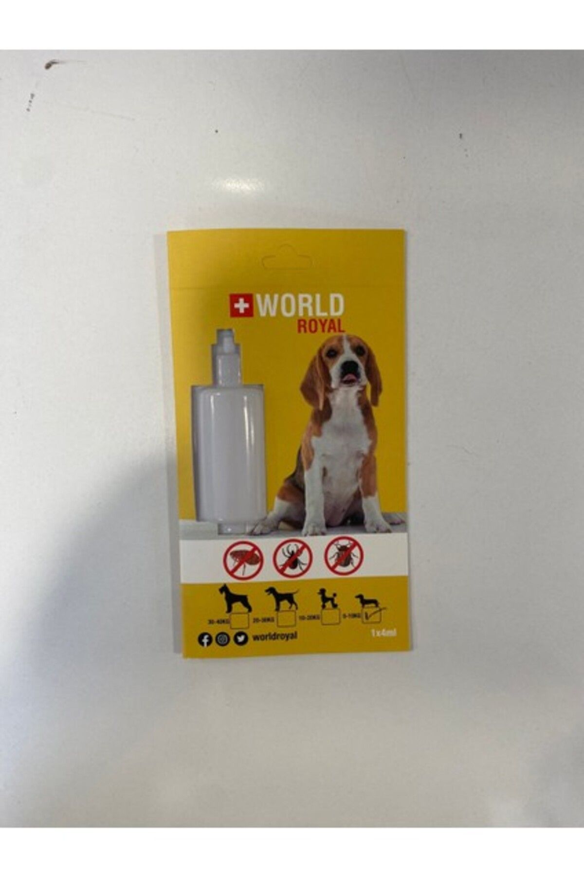 Adams World Royal Köpek Ense Dış Paraz.t Etkili Bit Pire Kene Deri Bakımı Yağı 30-40 kg 5ml