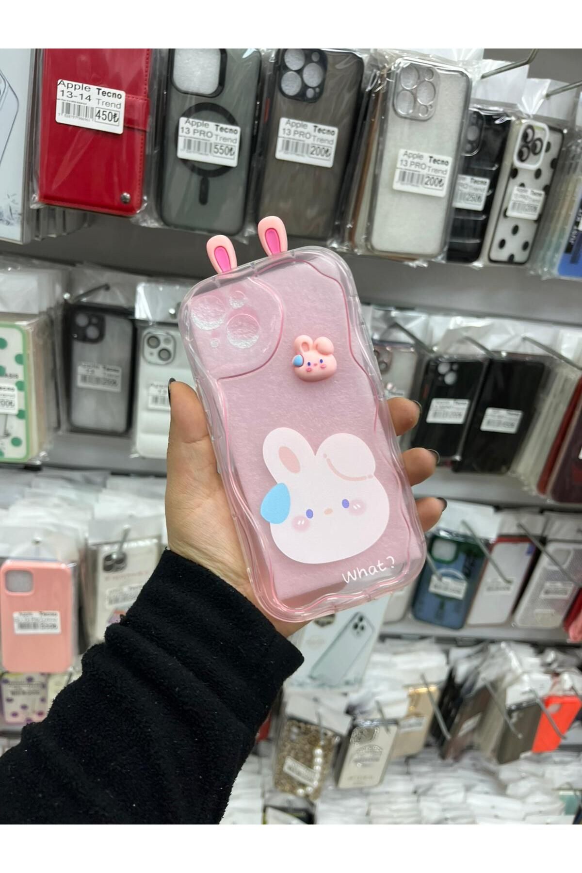 TECNOTREND Apple İphone 15 Plus 3d desenli kromi silikon kılıf