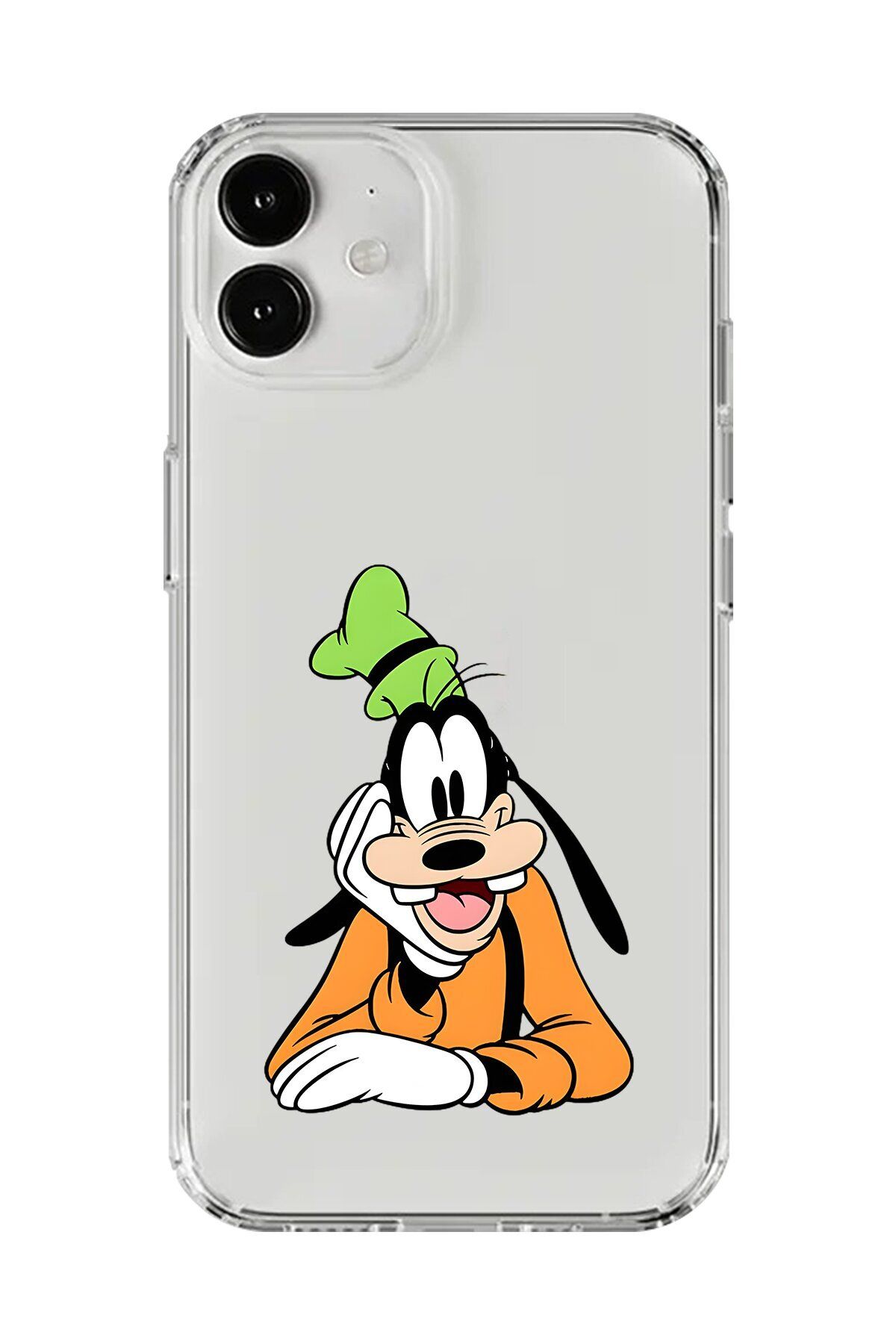 Dali Design iPhone 12 Mini Uyumlu Şeffaf Kılıf Cartoon Goofy 5 Tasarımlı