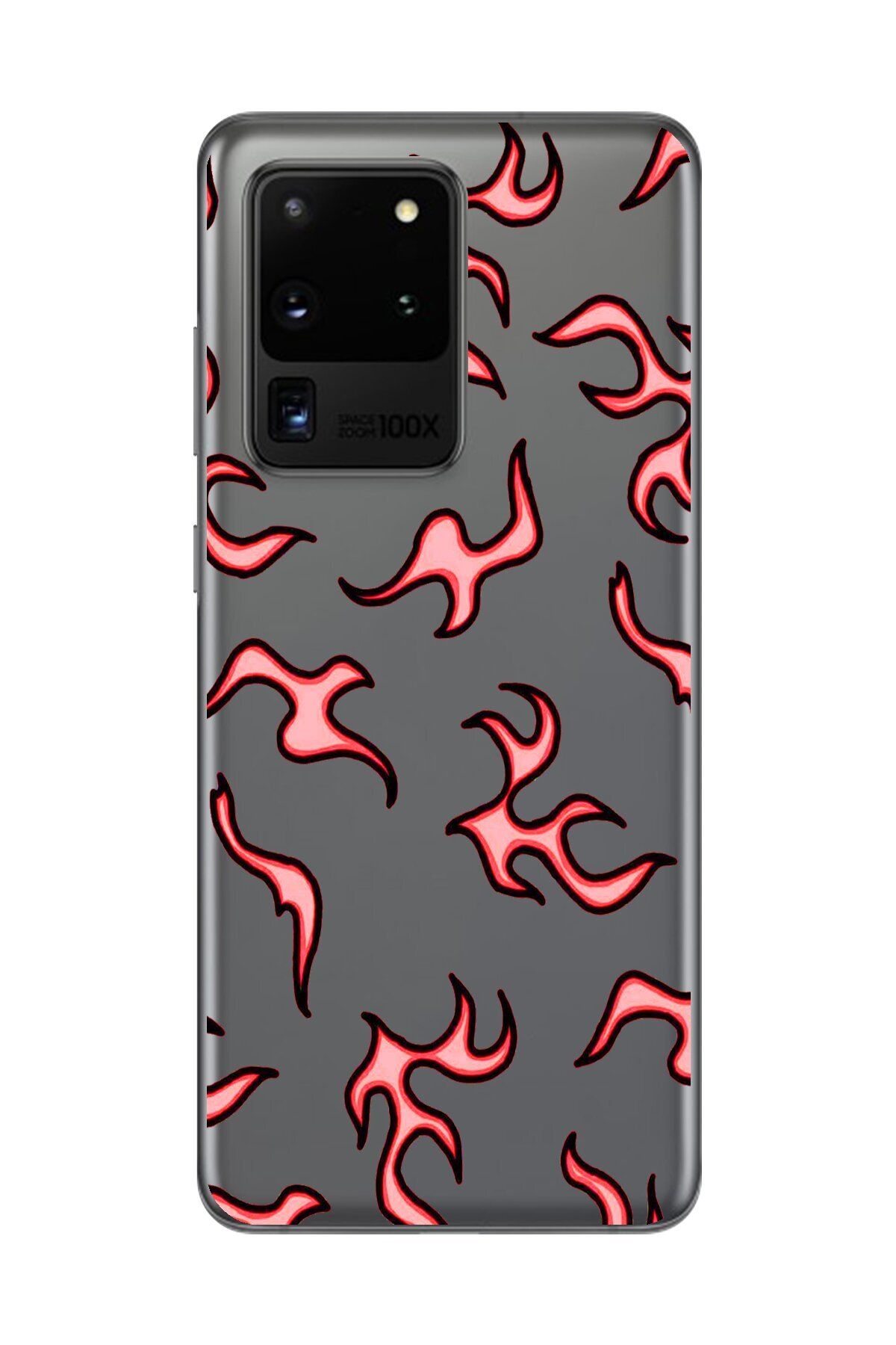 Dali Design Galaxy S20 Ultra Uyumlu Şeffaf Kılıf Şeffaf Wallpaper 4 Tasarımlı