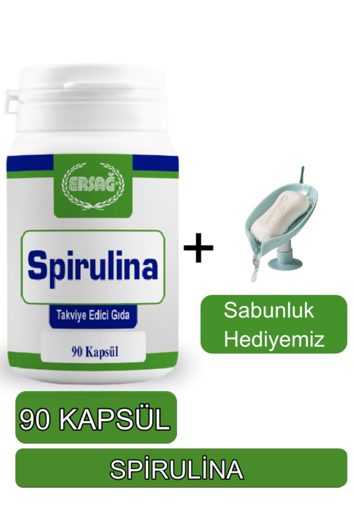 Ersağ Spirulina Takviye Edici Gıda - Sabunluk Hediyemiz 2016-60