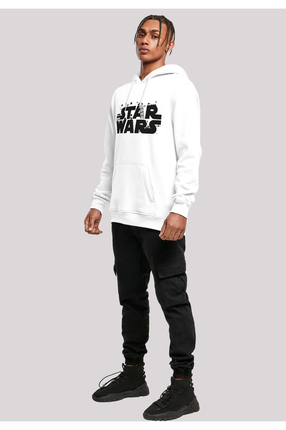 F4NT4STIC-Herren Star Wars Minimalist Logo -WHT with Heavy Hoody 4