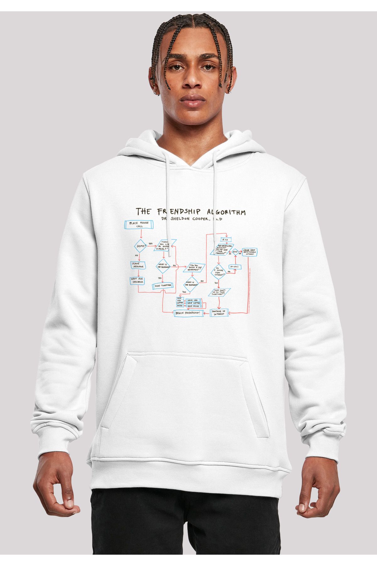 F4NT4STIC-Herren Big Bang Theory Theory Friendship Algorithm And Big Bang Theory With Heavy Hoody 3