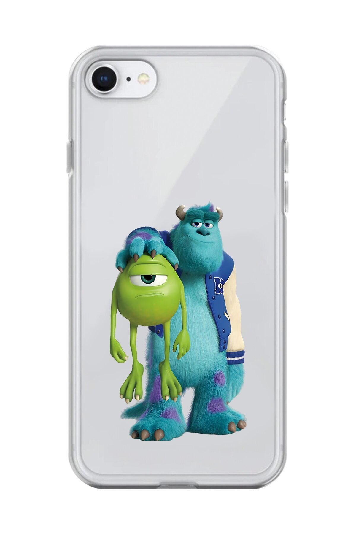 Dali Design iPhone 8 Uyumlu Şeffaf Kılıf Cartoon Sevimli Canavarlar 15 Tasarımlı