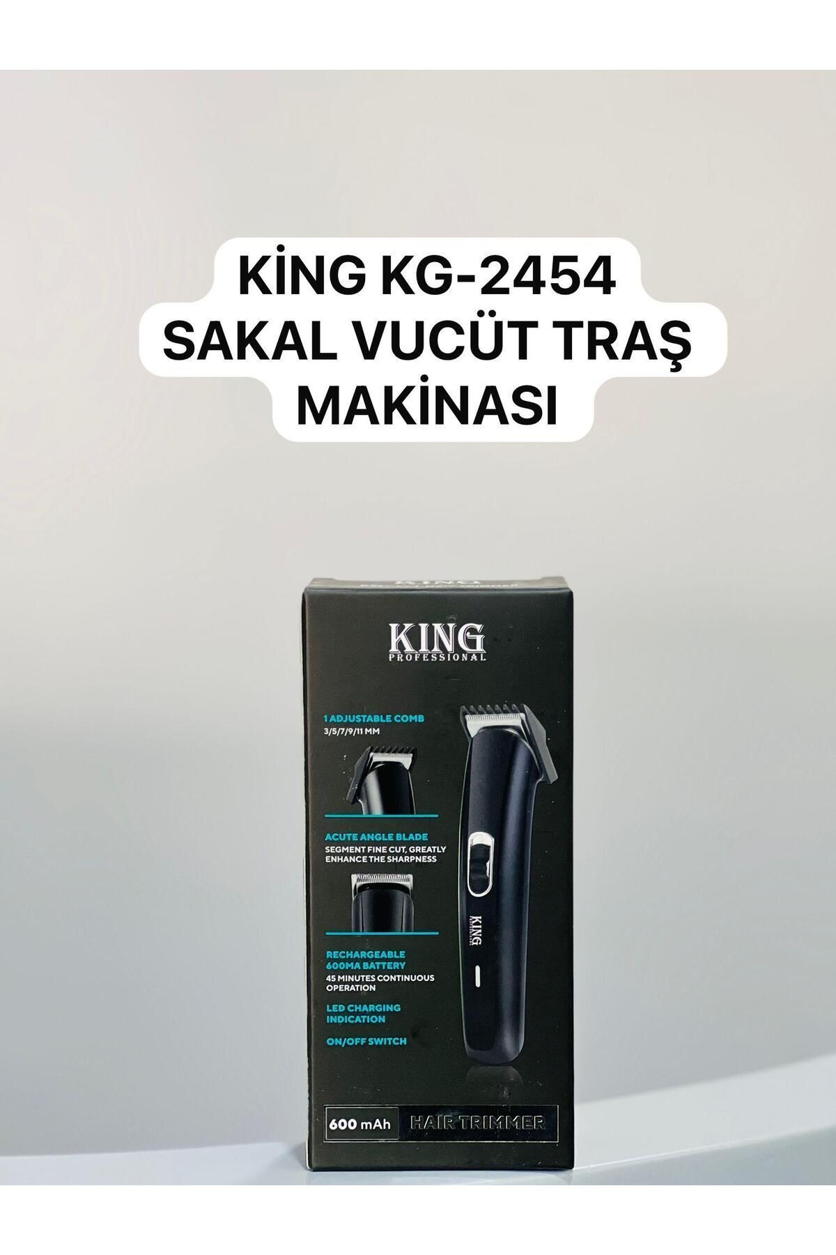 teknotrust kg-2454 Ayarlanabilir Kademeli Şarjlı Saç Sakal Traş Makinesi