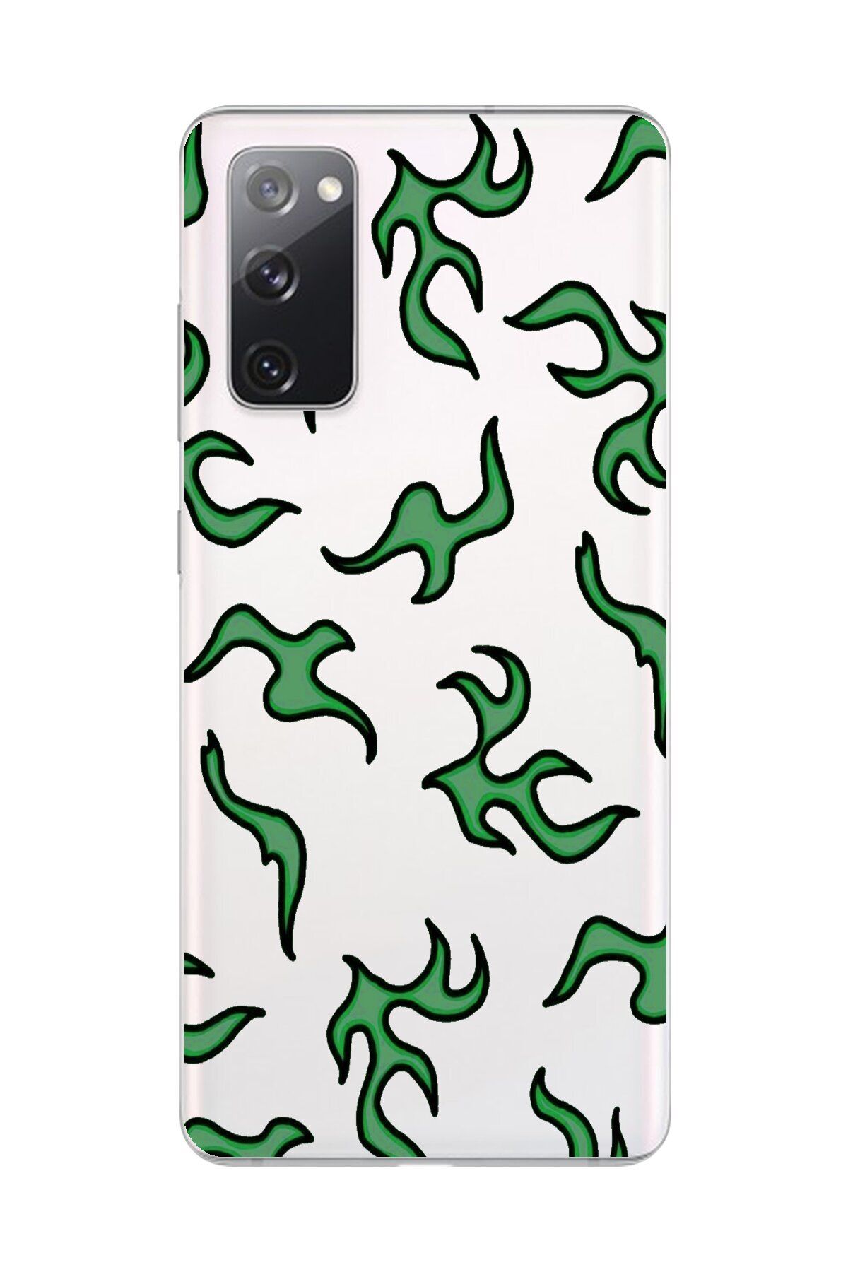 Dali Design Galaxy S20 FE Uyumlu Şeffaf Kılıf Şeffaf Wallpaper 5 Tasarımlı
