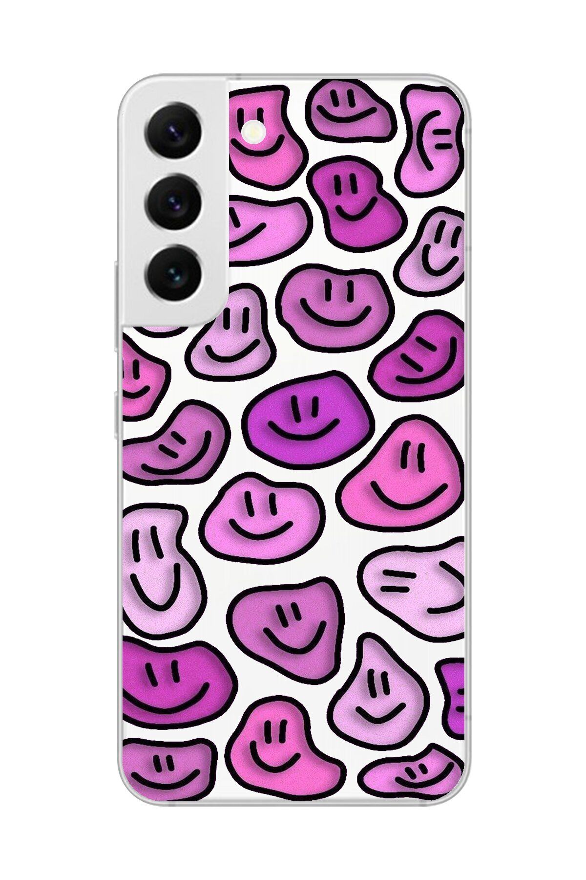 Dali Design Galaxy S22 Uyumlu Şeffaf Kılıf Şeffaf Wallpaper 7 Tasarımlı