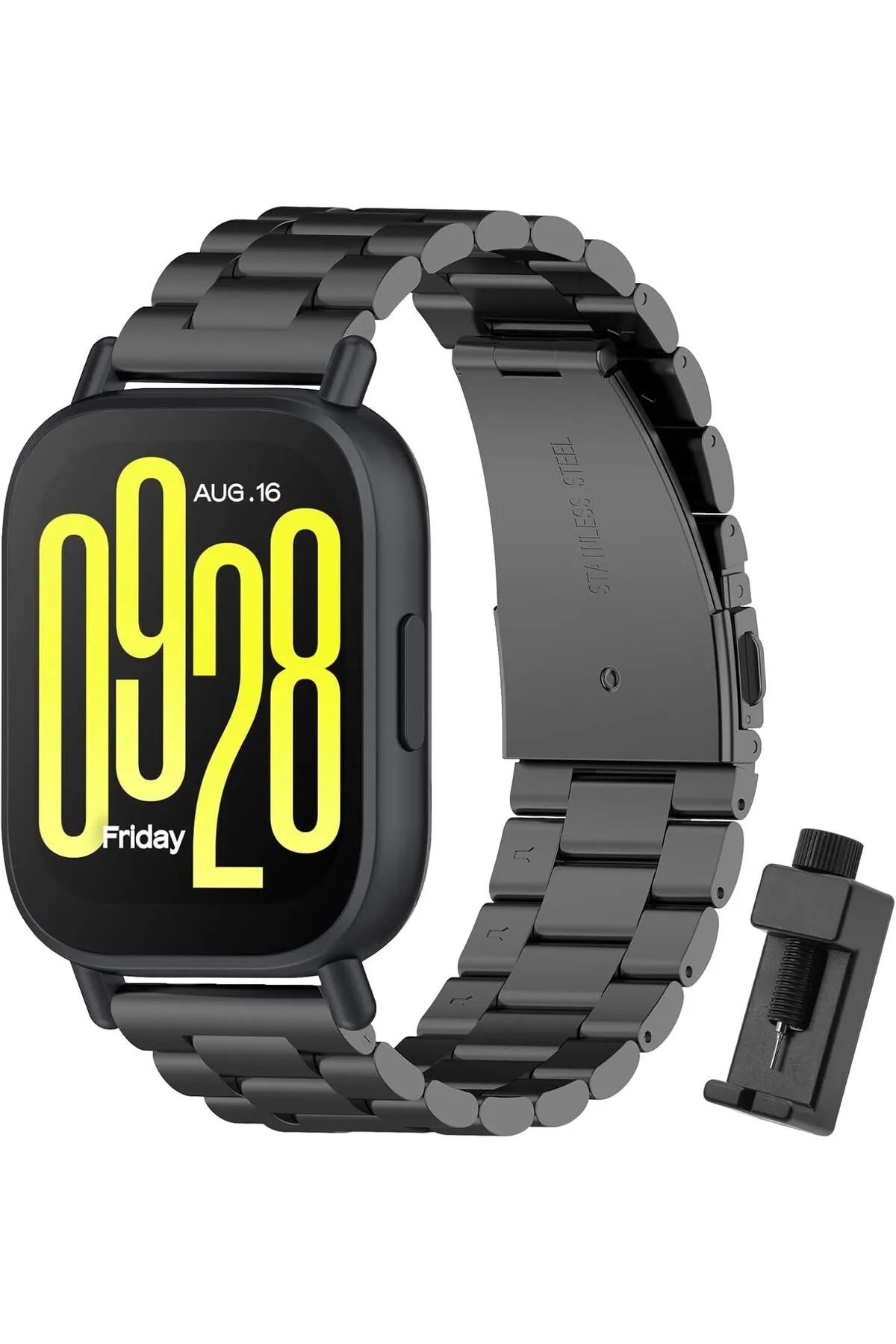 Dexmon Redmi Watch 5 Active / Redmi Watch 5 Lite Uyumlu 22mm Metal Paslanmaz Çelik Kordon