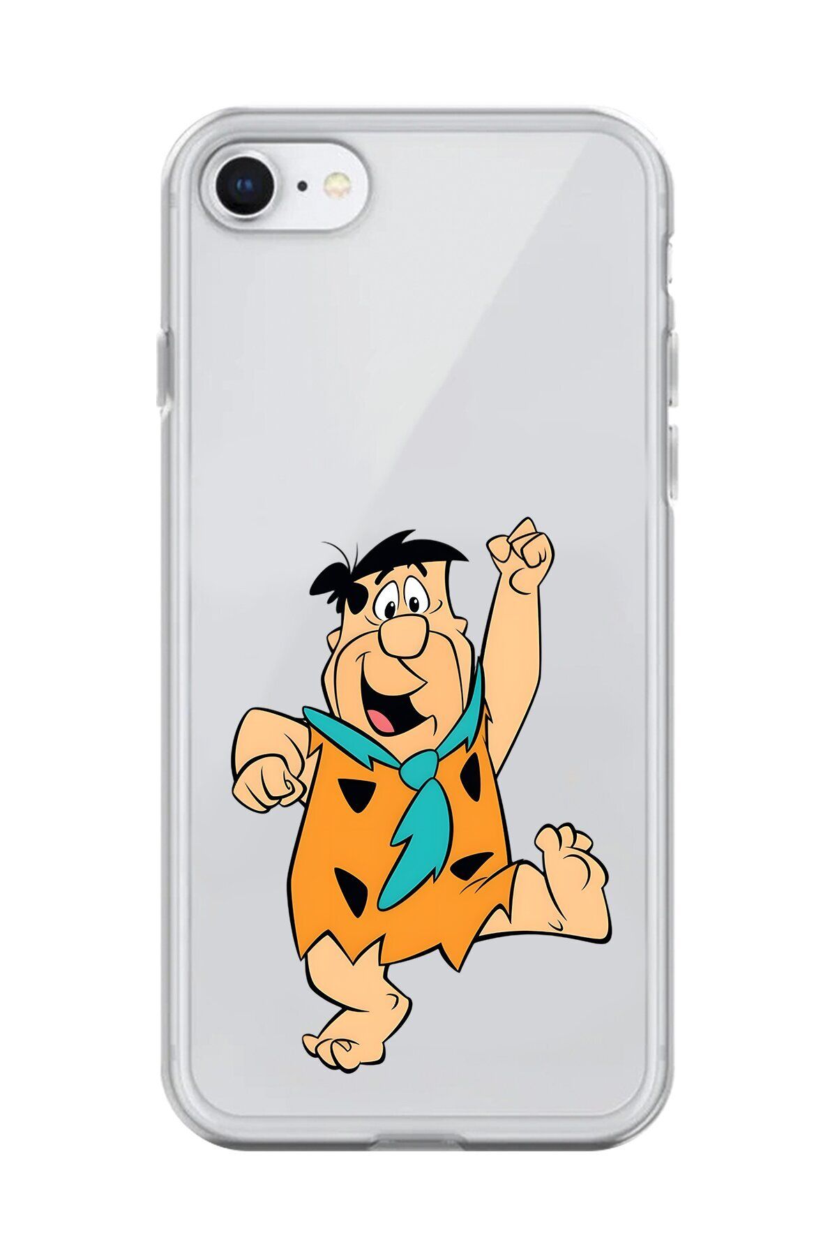Dali Design iPhone 6S Plus Uyumlu Şeffaf Kılıf Cartoon Çakmaktaş 3 Tasarımlı