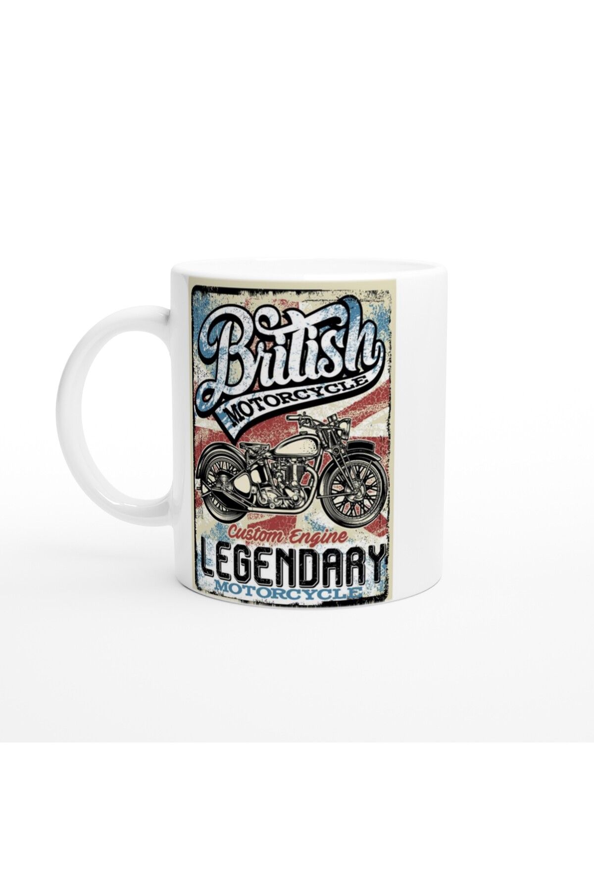 Wisdom Rain British Legendary Motorcycle Baskılı Kupa Bardak