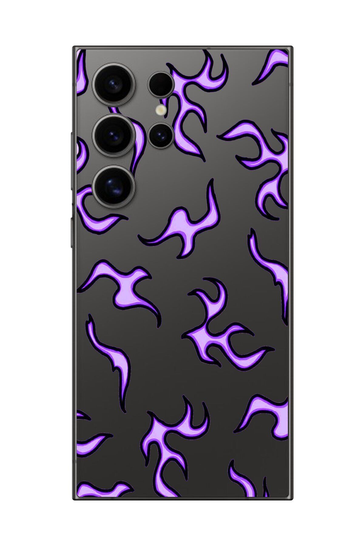 Dali Design Galaxy S24 Ultra Uyumlu Şeffaf Kılıf Şeffaf Wallpaper 3 Tasarımlı