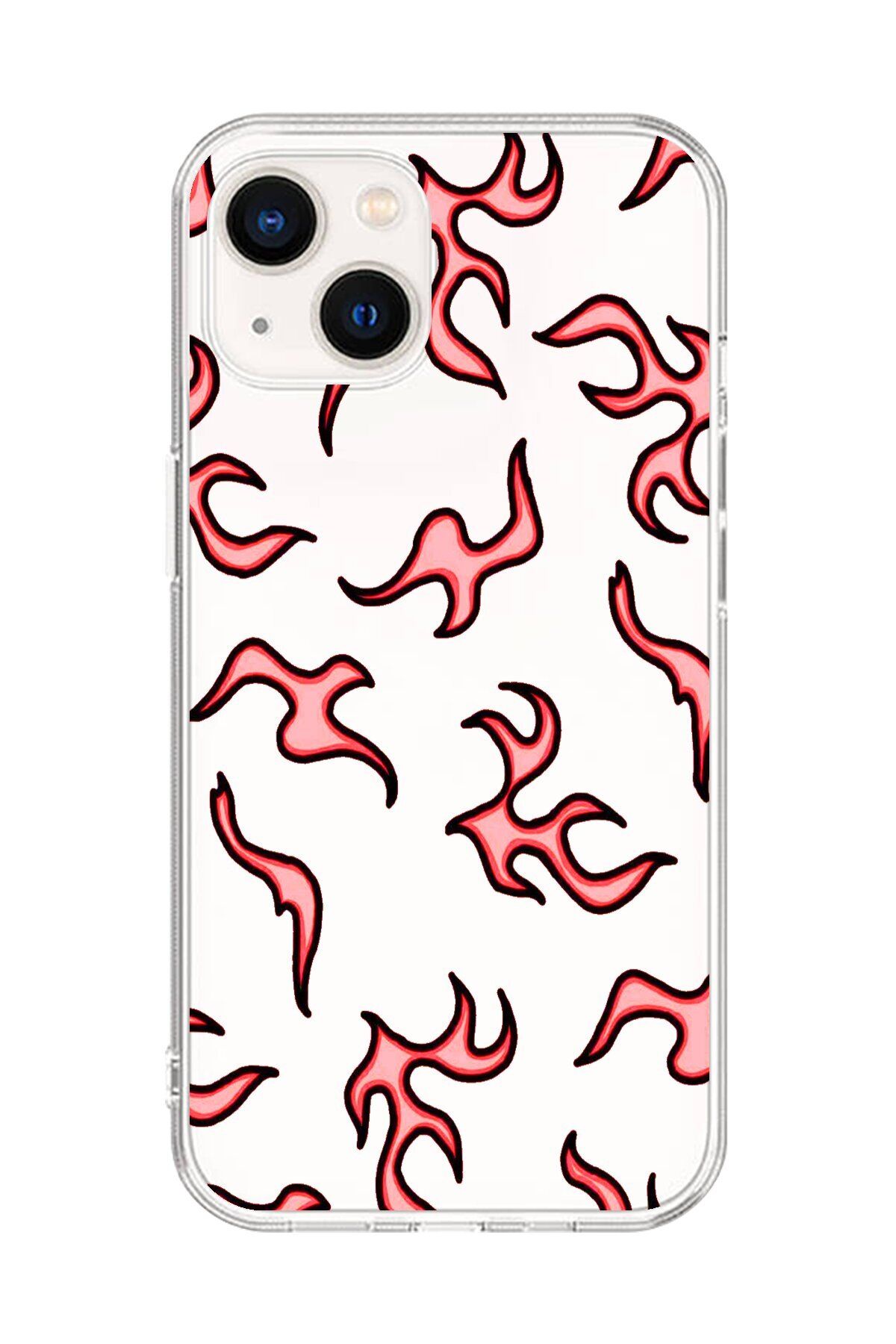 Dali Design iPhone 14 Plus Uyumlu Şeffaf Kılıf Şeffaf Wallpaper 4 Tasarımlı