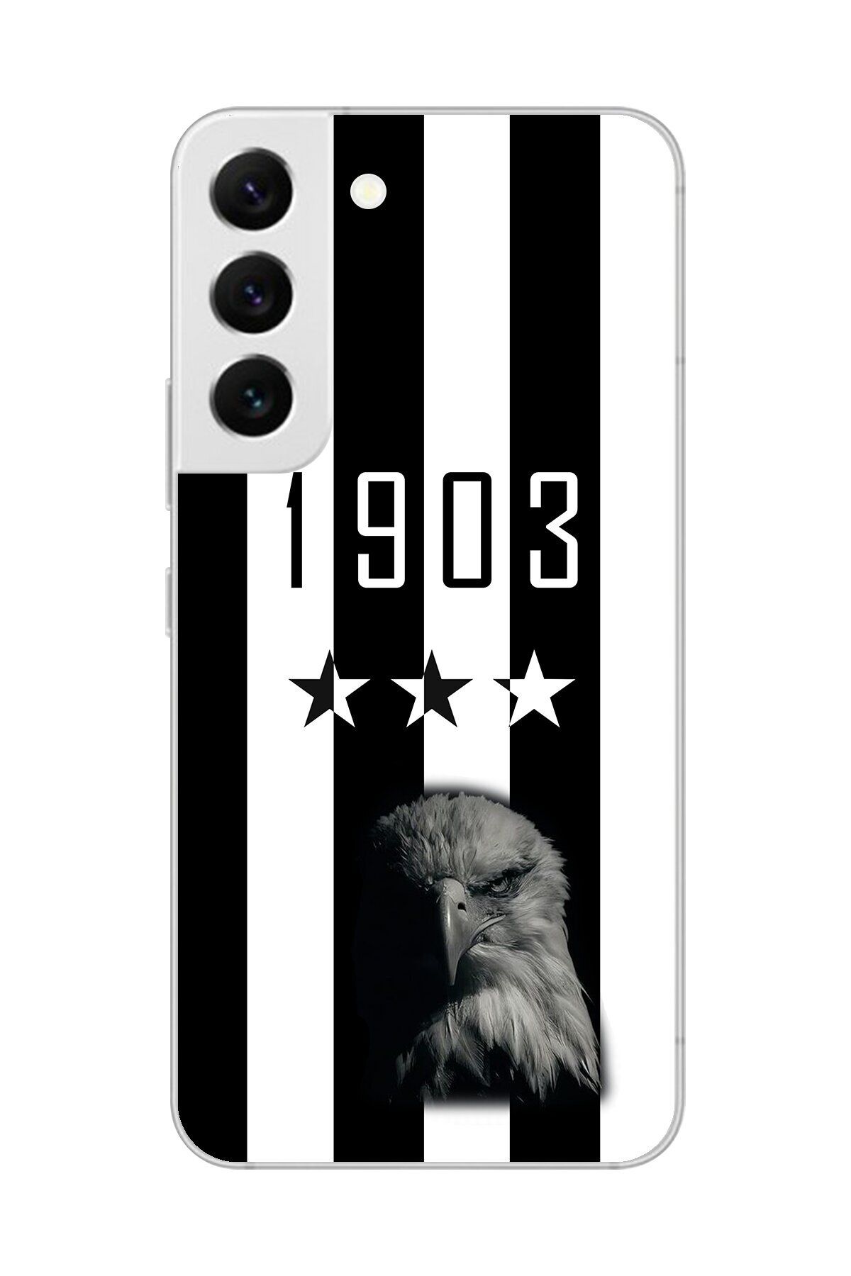 Dali Design Samsung Galaxy S22 Uyumlu Şeffaf Kılıf Şeffaf 1907 Boğa Tasarımlı