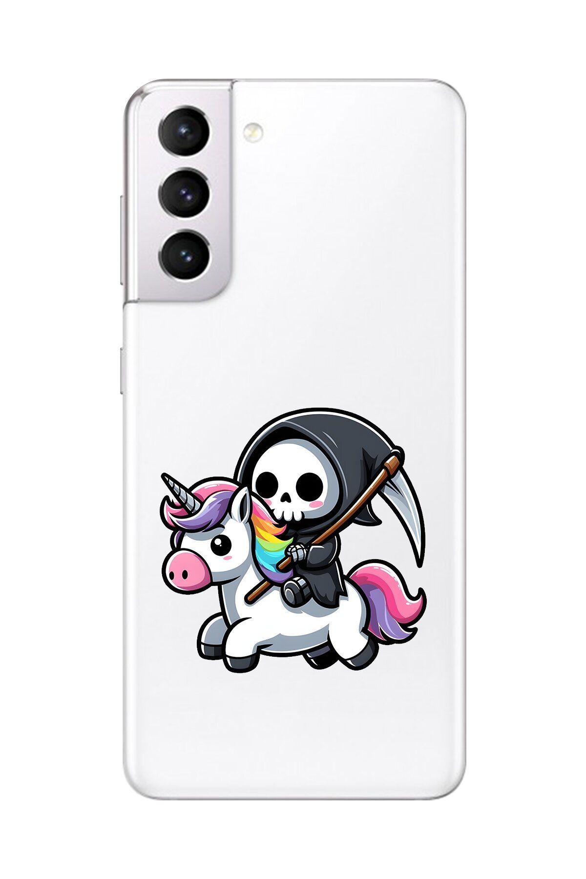 Dali Design Galaxy S21 Uyumlu Şeffaf Kılıf Şeffaf New Minies 1 Tasarımlı