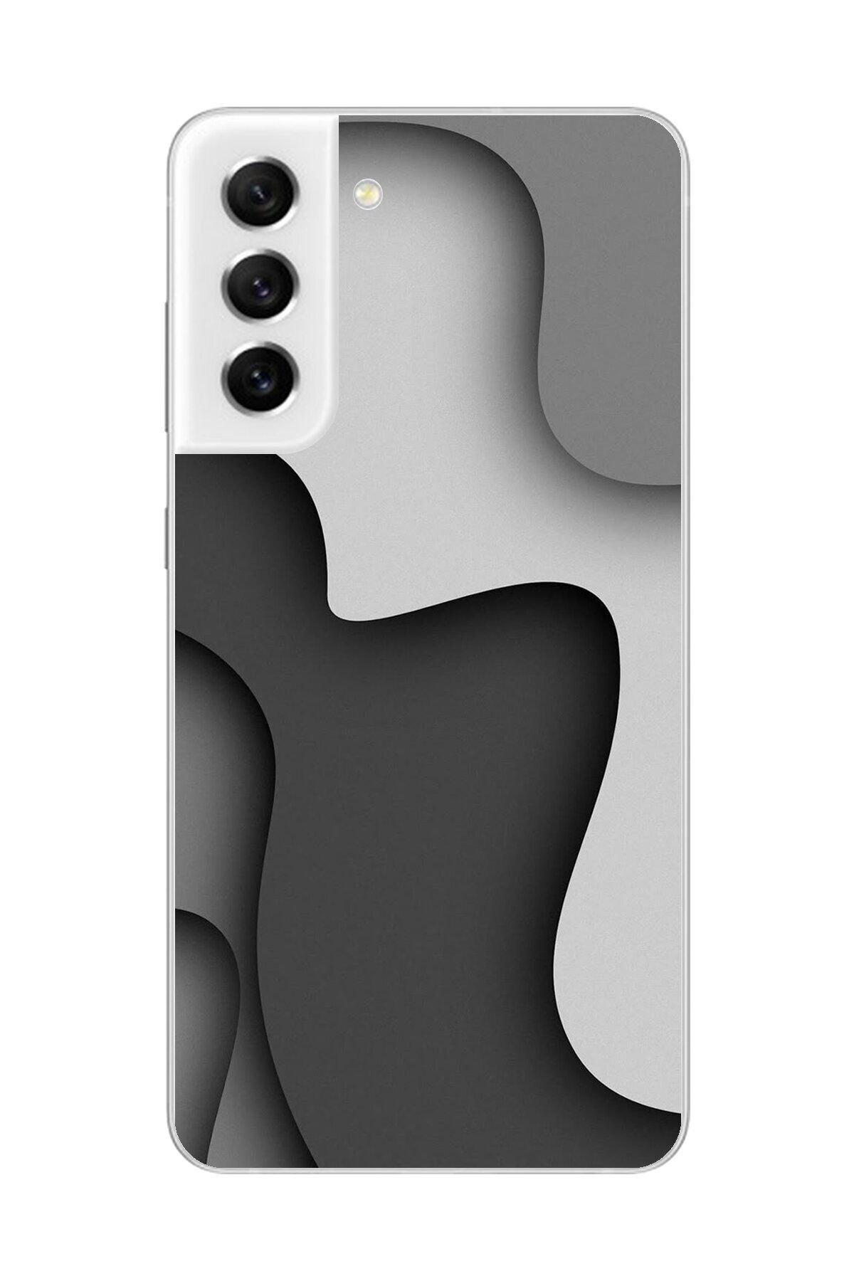Dali Design Galaxy S21 FE Uyumlu Şeffaf Kılıf Şeffaf Wallpaper 2 Tasarımlı