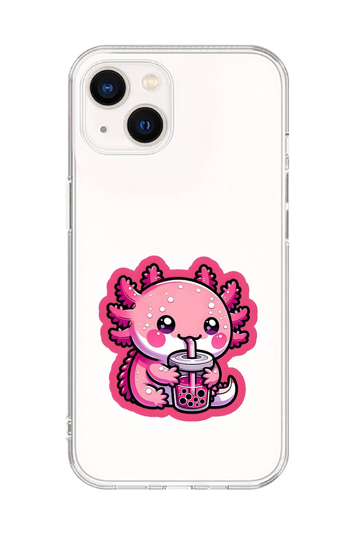 Dali Design iPhone 15 Plus Uyumlu Şeffaf Kılıf Şeffaf New Minies 4 Tasarımlı