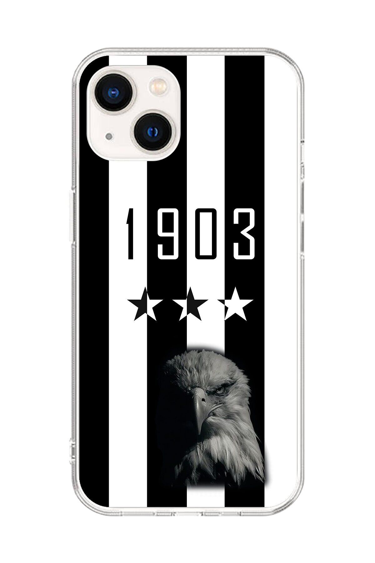 Dali Design iPhone 15 Plus Uyumlu Şeffaf Kılıf Şeffaf 1907 Boğa Tasarımlı