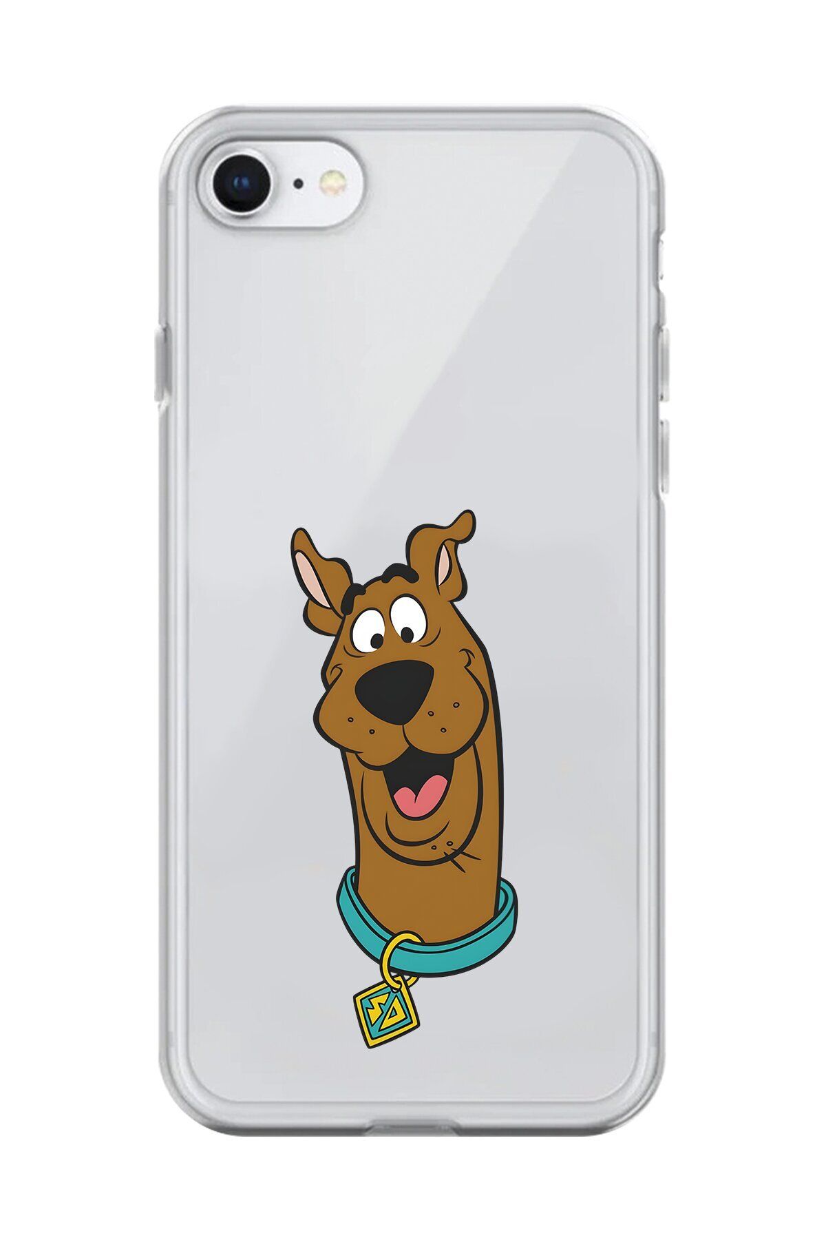 Dali Design iPhone 6 Plus Uyumlu Şeffaf Kılıf Cartoon Scooby Doo 14 Tasarımlı
