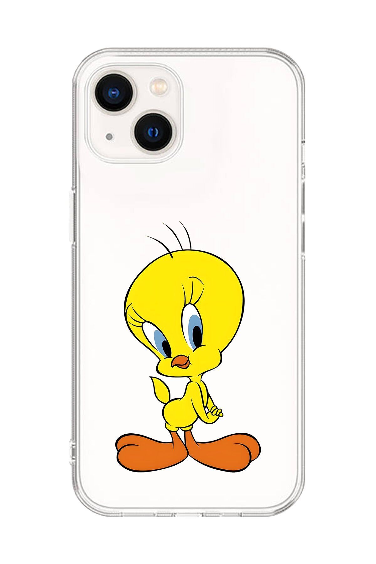 Dali Design iPhone 14 Uyumlu Şeffaf Kılıf Cartoon Tweety 17 Tasarımlı