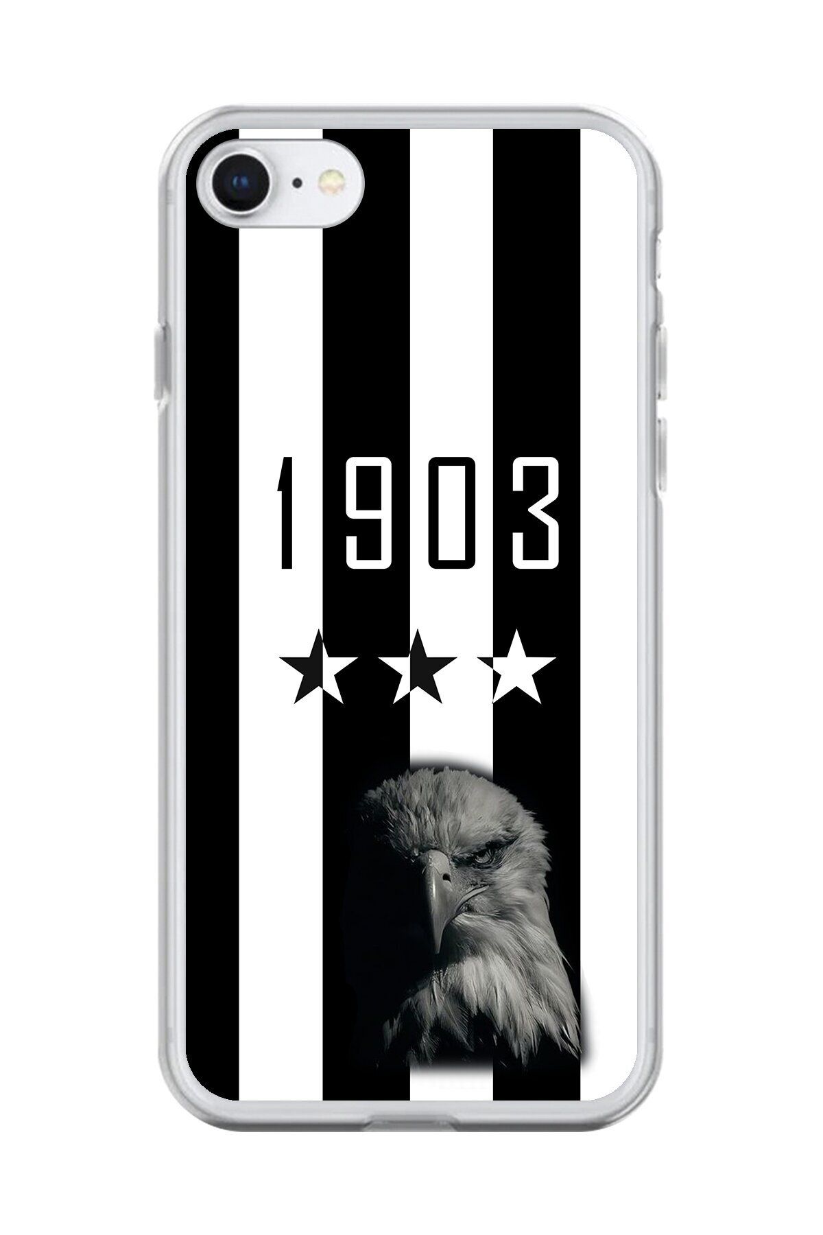 Dali Design iPhone 6S Plus Uyumlu Şeffaf Kılıf Şeffaf 1907 Boğa Tasarımlı