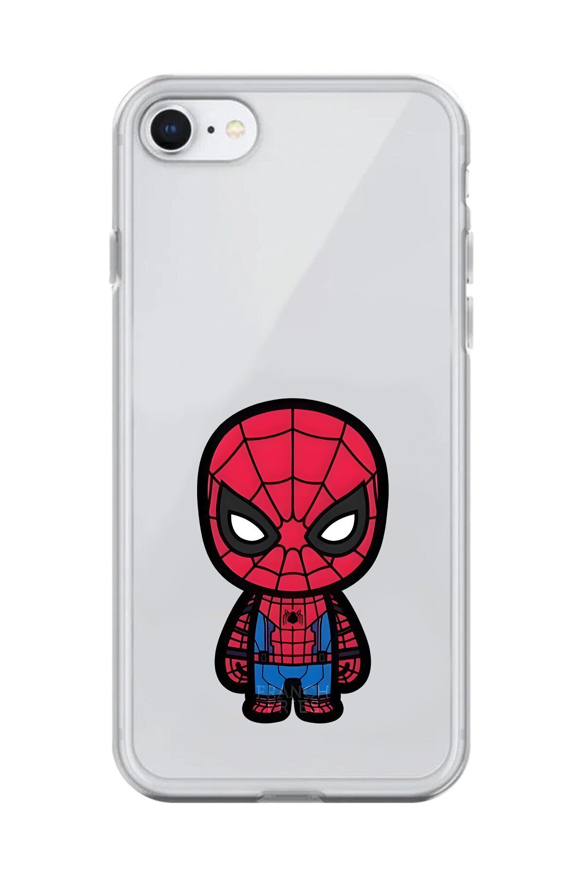 Dali Design iPhone 6S Plus Uyumlu Şeffaf Kılıf Chibi Spider-Man 7 Tasarımlı