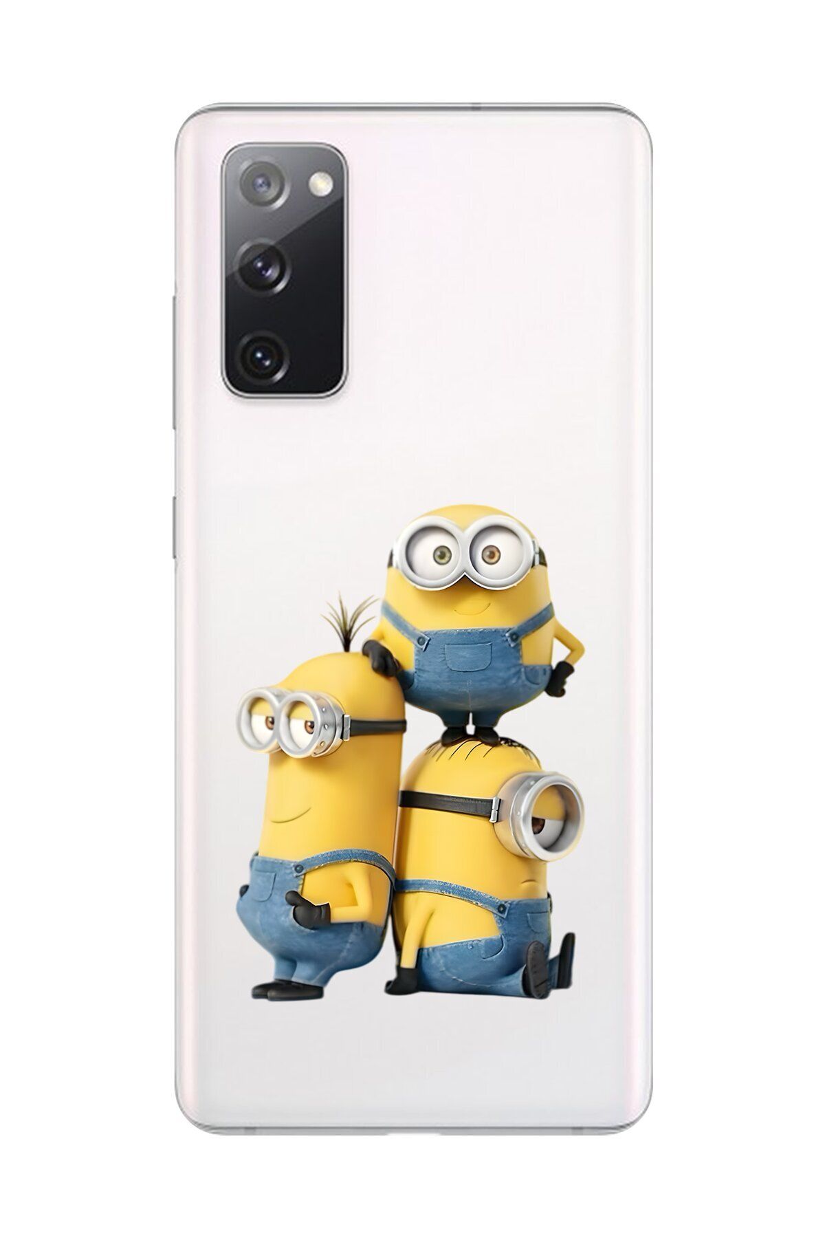 Dali Design Galaxy S20 FE Uyumlu Şeffaf Kılıf Cartoon Minions 10 Tasarımlı